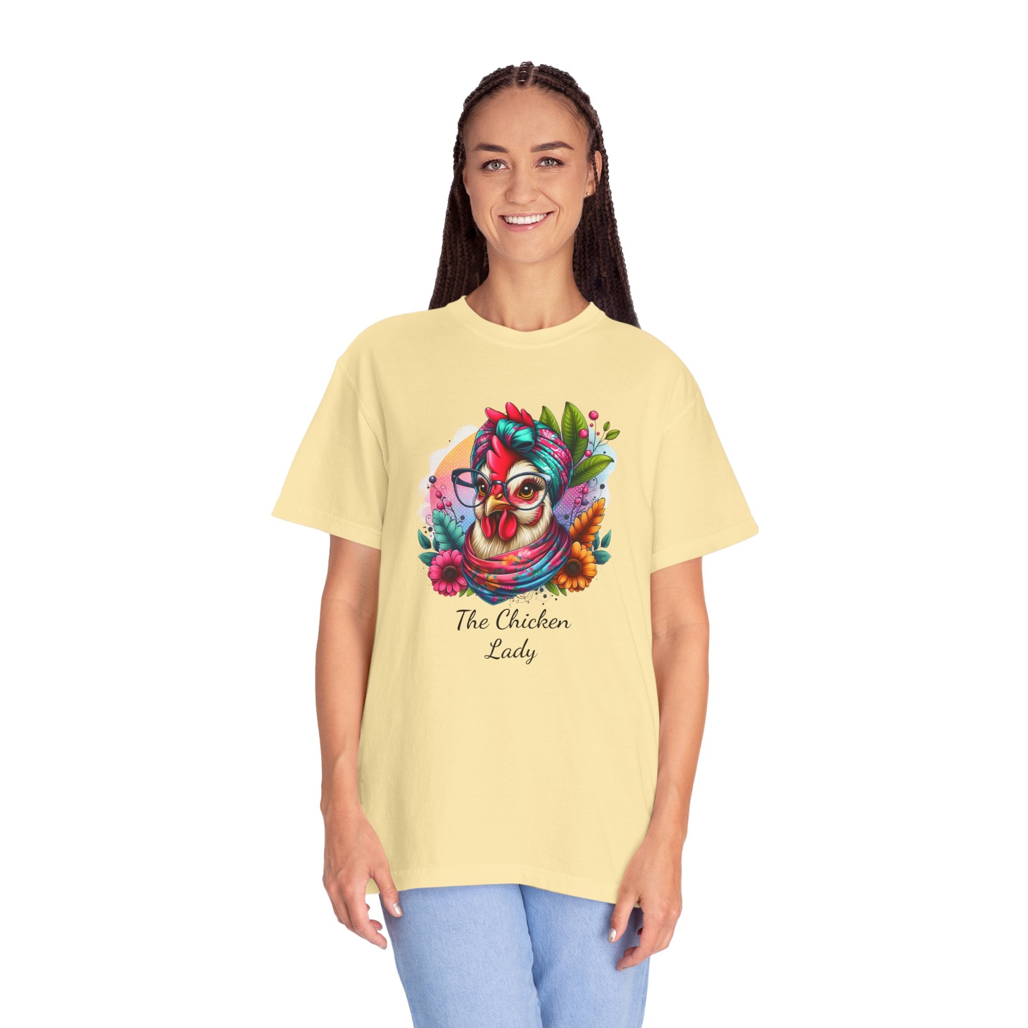 Personalized Chicken Lady T-shirt, Pet Chicken T-Shirt, Backyard Chickens