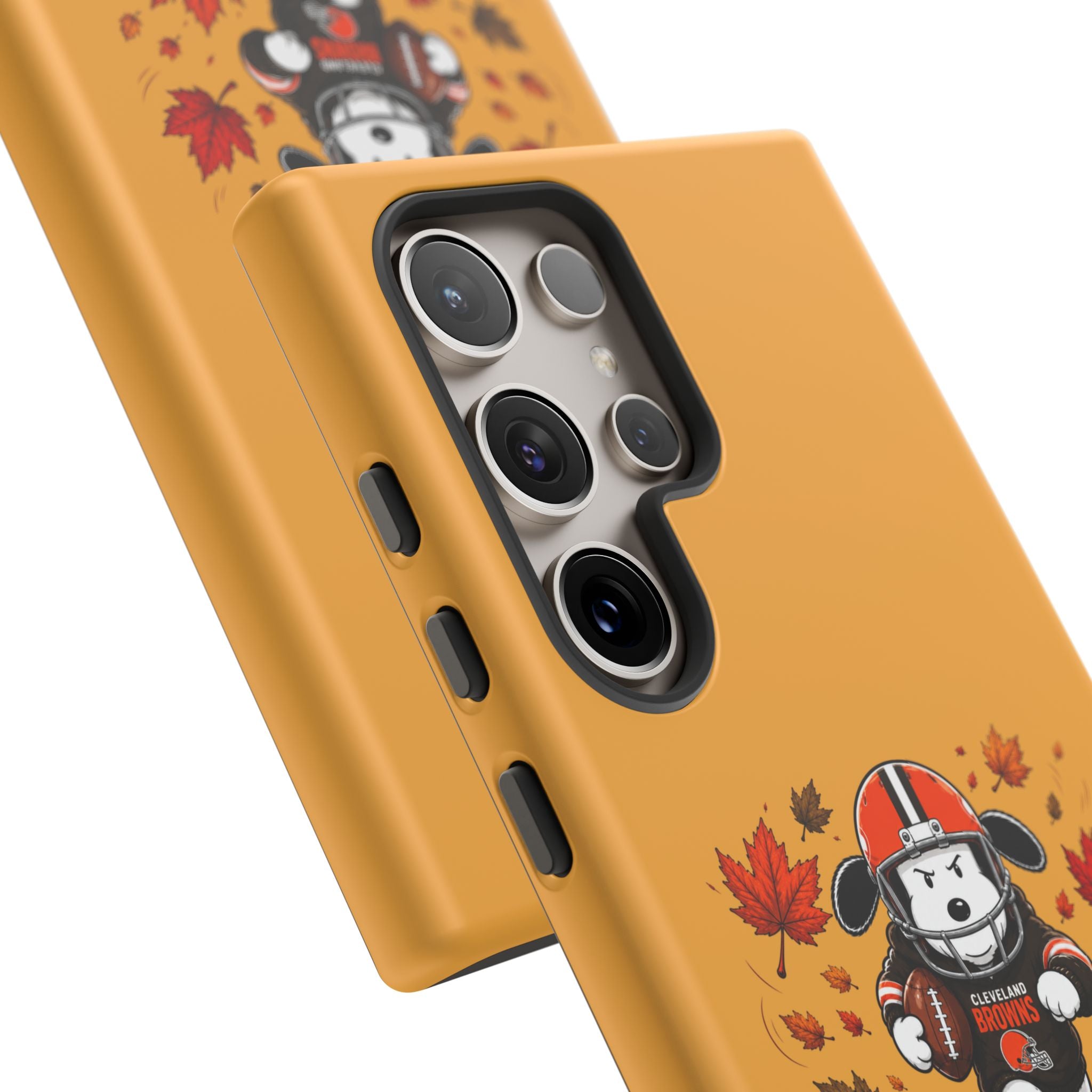 Cleveland Browns Fall Snoopy Touchdown Phone Case, 55 Sizes