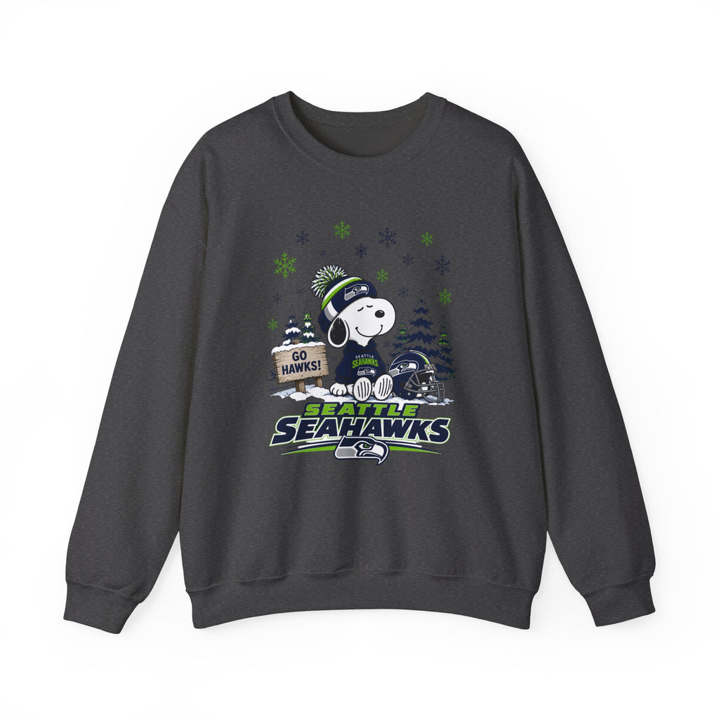Seattle Seahawks Snowy Snoopy Sweatshirt for Men and Women