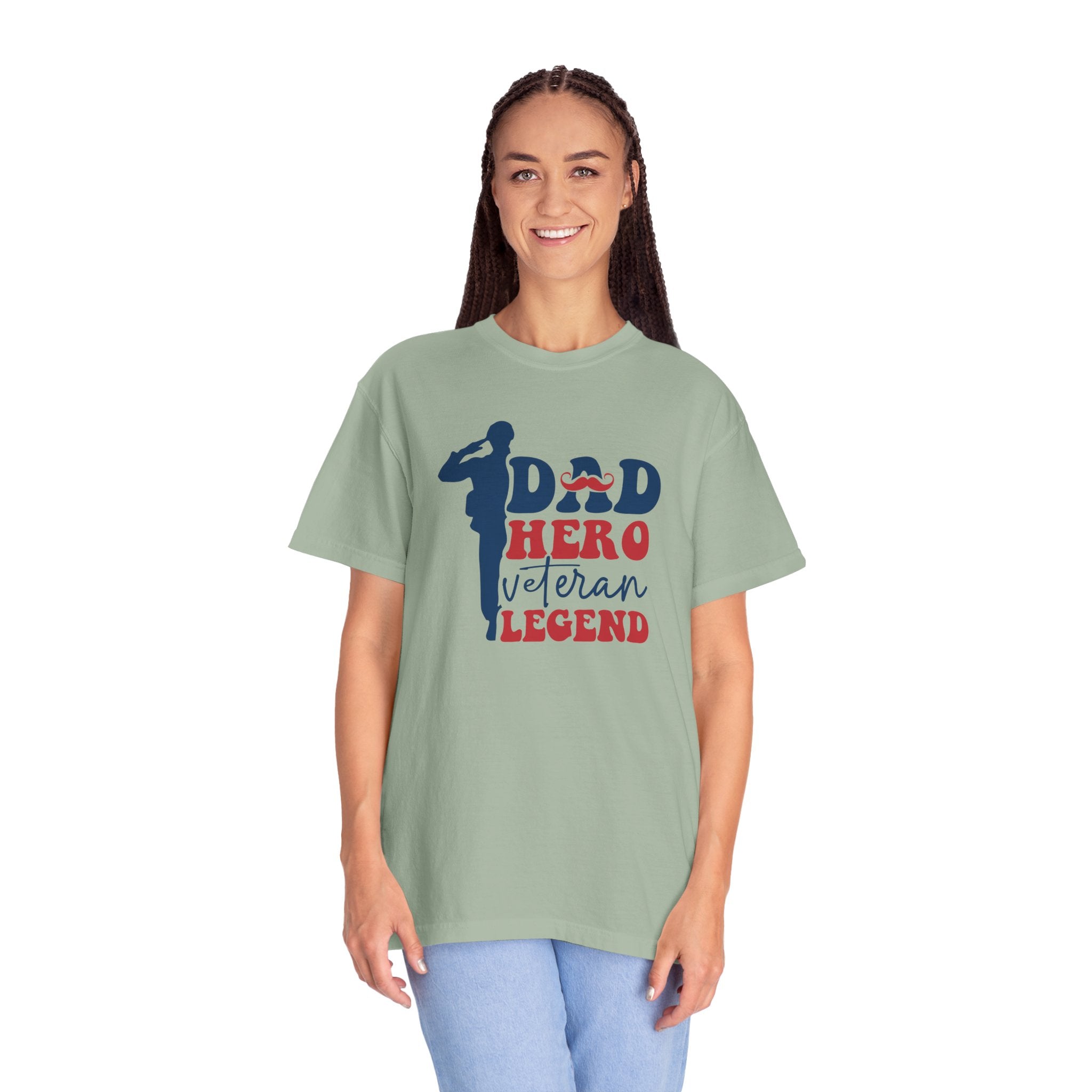 Dad Hero Veteran Legend T-Shirt, Father's Day Gift, Patriotic Shirt, Military Dad Tee, Family Man Top