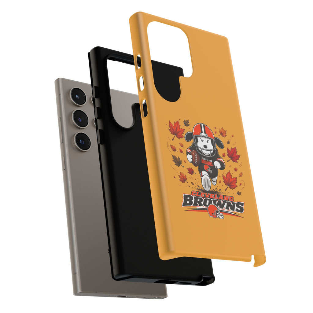 Cleveland Browns Fall Snoopy Touchdown Phone Case, 55 Sizes
