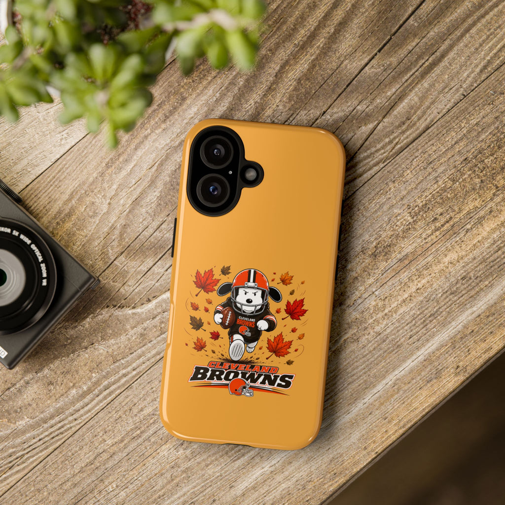 Cleveland Browns Fall Snoopy Touchdown Phone Case, 55 Sizes