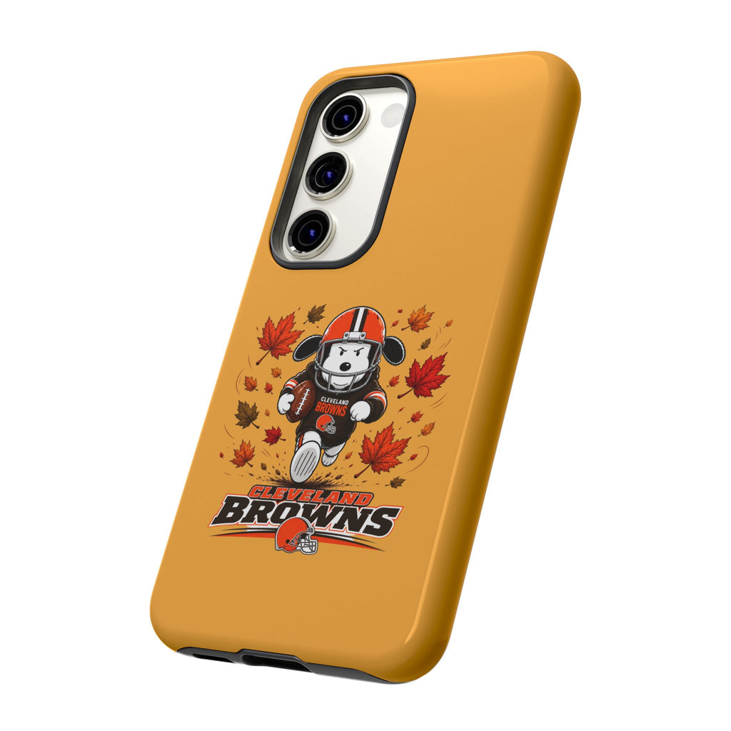Cleveland Browns Fall Snoopy Touchdown Phone Case, 55 Sizes