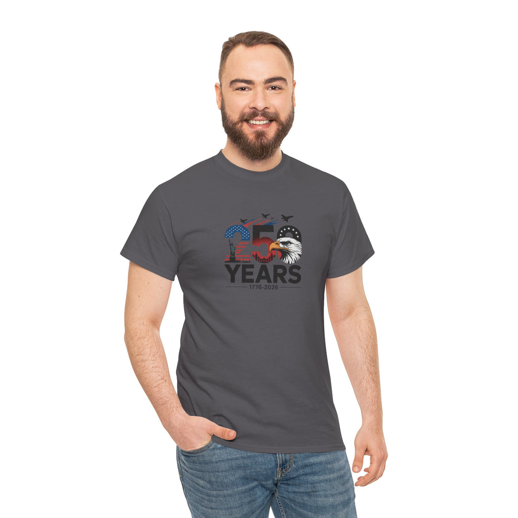 250 Year 4th of July Anniversary Tee — Patriotic Independence Day T-Shirt