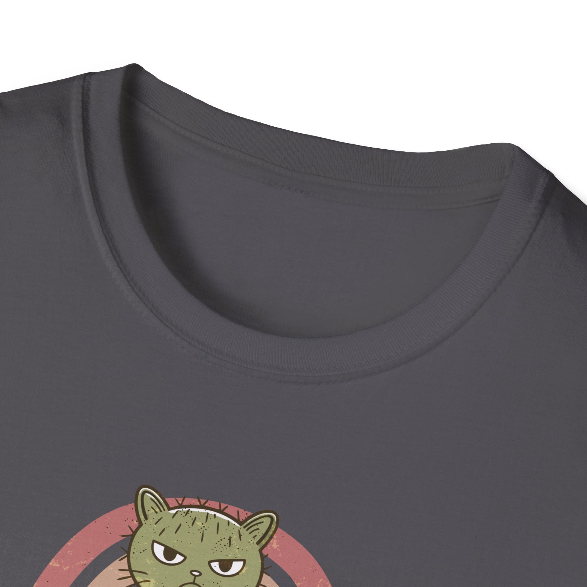 Cute Cat Cactus Unisex T-Shirt, Funny Cat Lover Gift, Plant Enthusiast Tee, Gift for Her, Quirky Humor Shirt, Summer Fashion