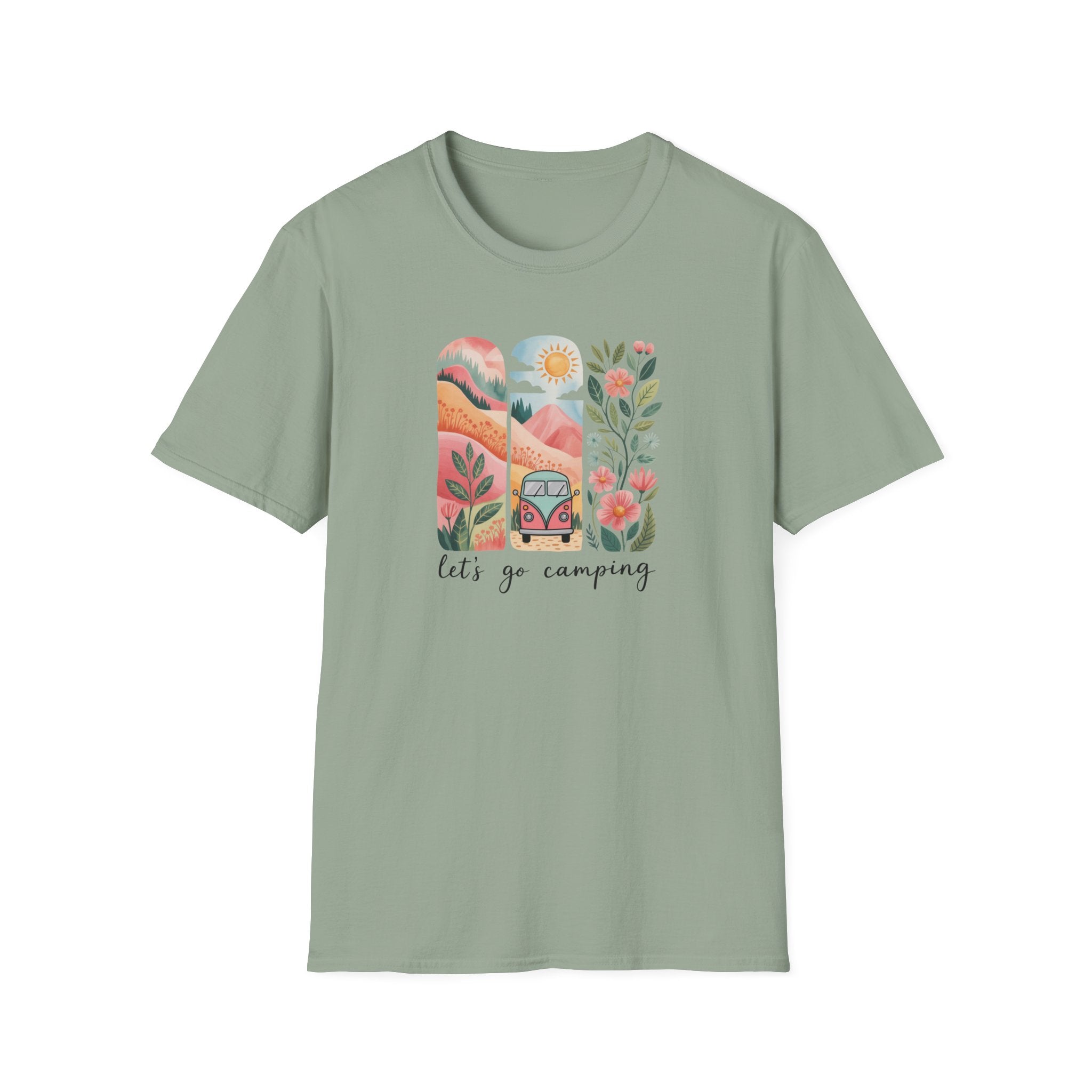 Let's Go Camping Retro Camping Shirt, 70's Camping Shirt