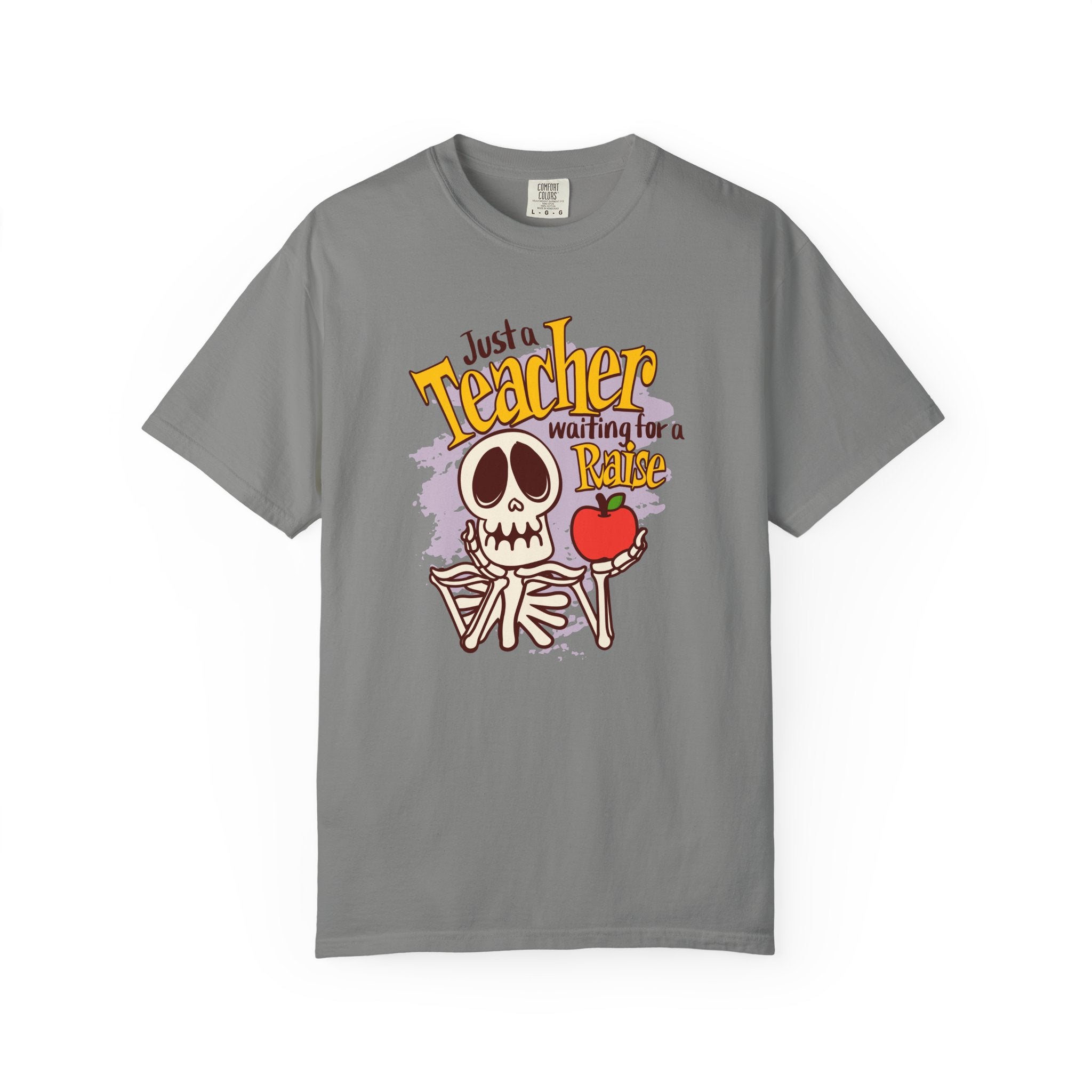 Just a Teacher Waiting for a Raise T-Shirt, Funny Teacher Halloween T-Shirt