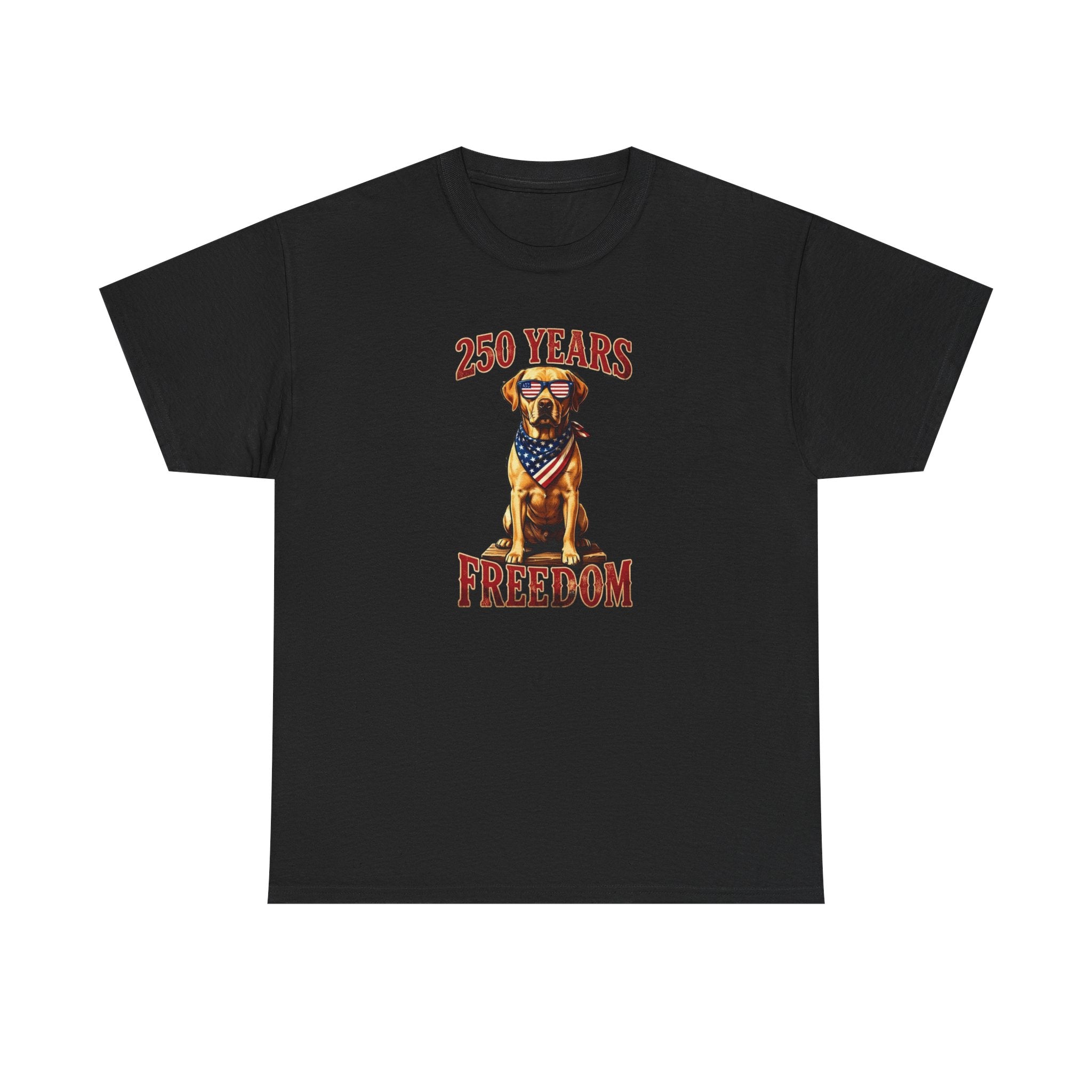 Labrador Flag Patriotic Tee — "250 Years of Freedom" Fourth of July T-Shirt