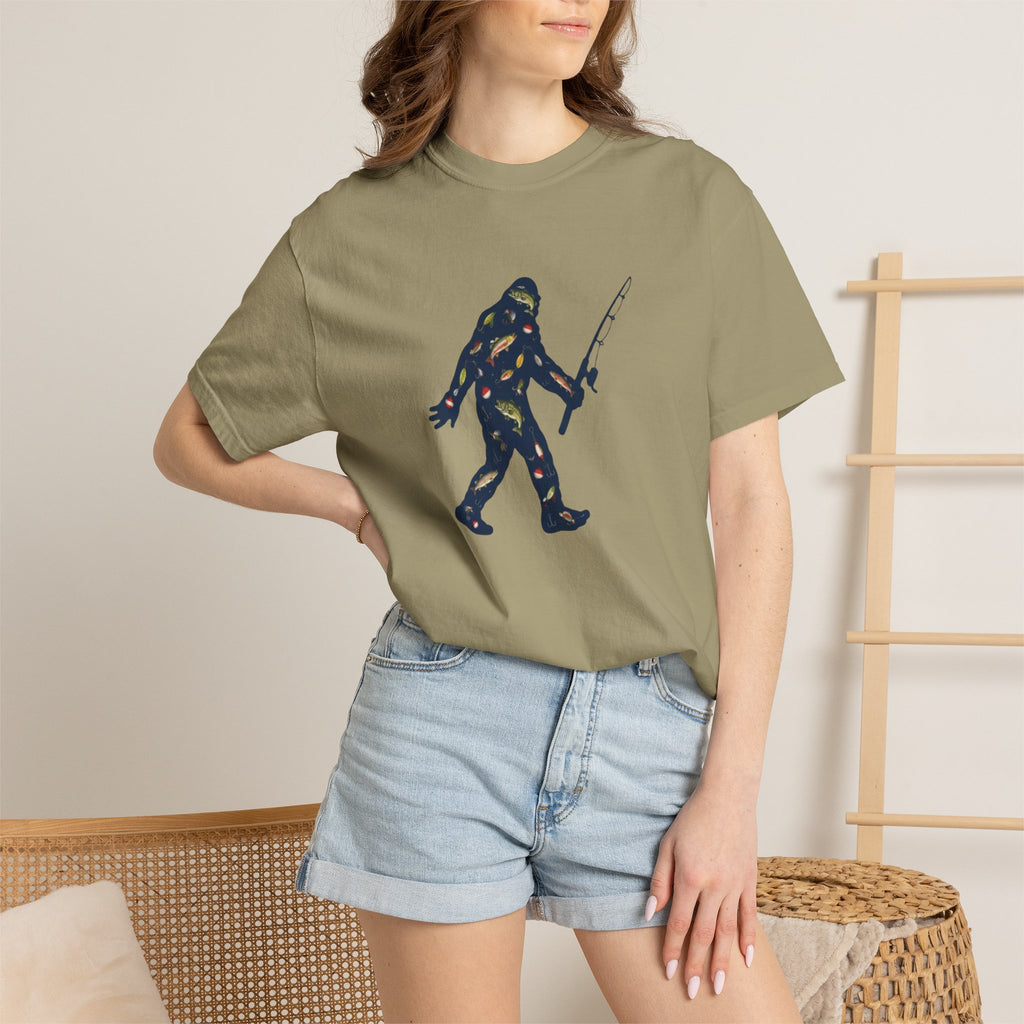 Bigfoot Fishing Father's Day T-Shirt,  Father's Day T-Shirt