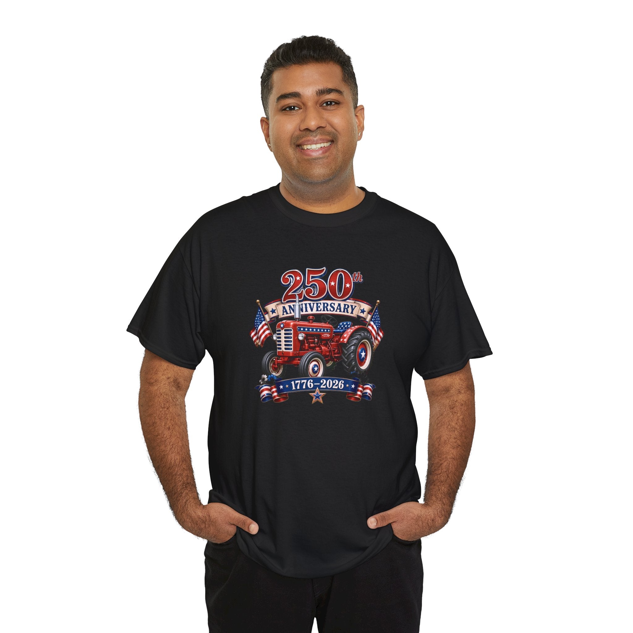 USA Farm Tractor Patriotic July 4th T-Shirt