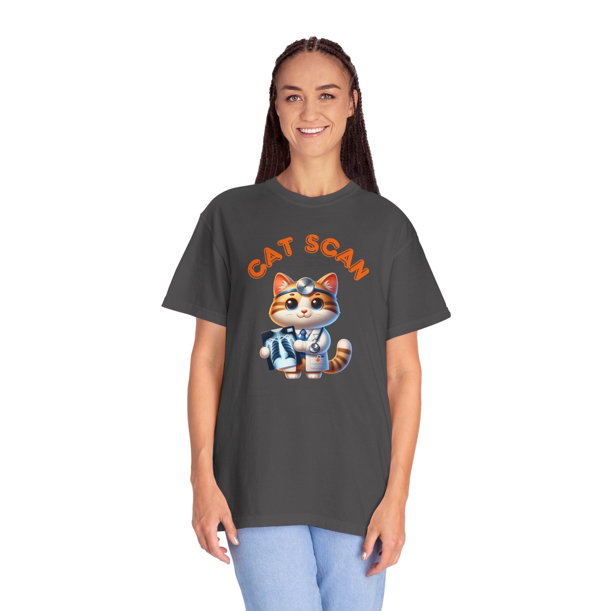 Cat Scan T-Shirt, Funny Cat Tee, Unisex Graphic Shirt, Cat Lover Gift, Animal X-Ray Tee
