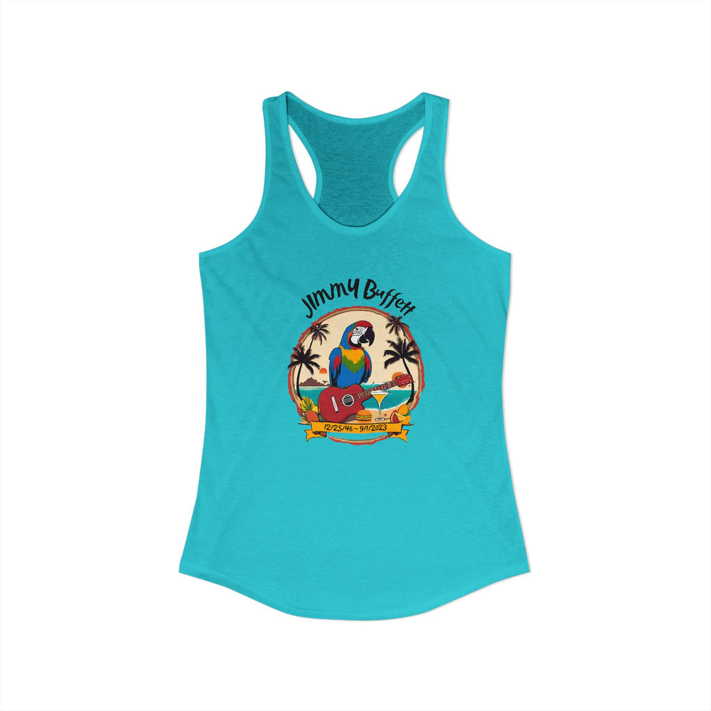 Jimmy Buffett Tribute Tank, Women's Ideal Racerback Tank