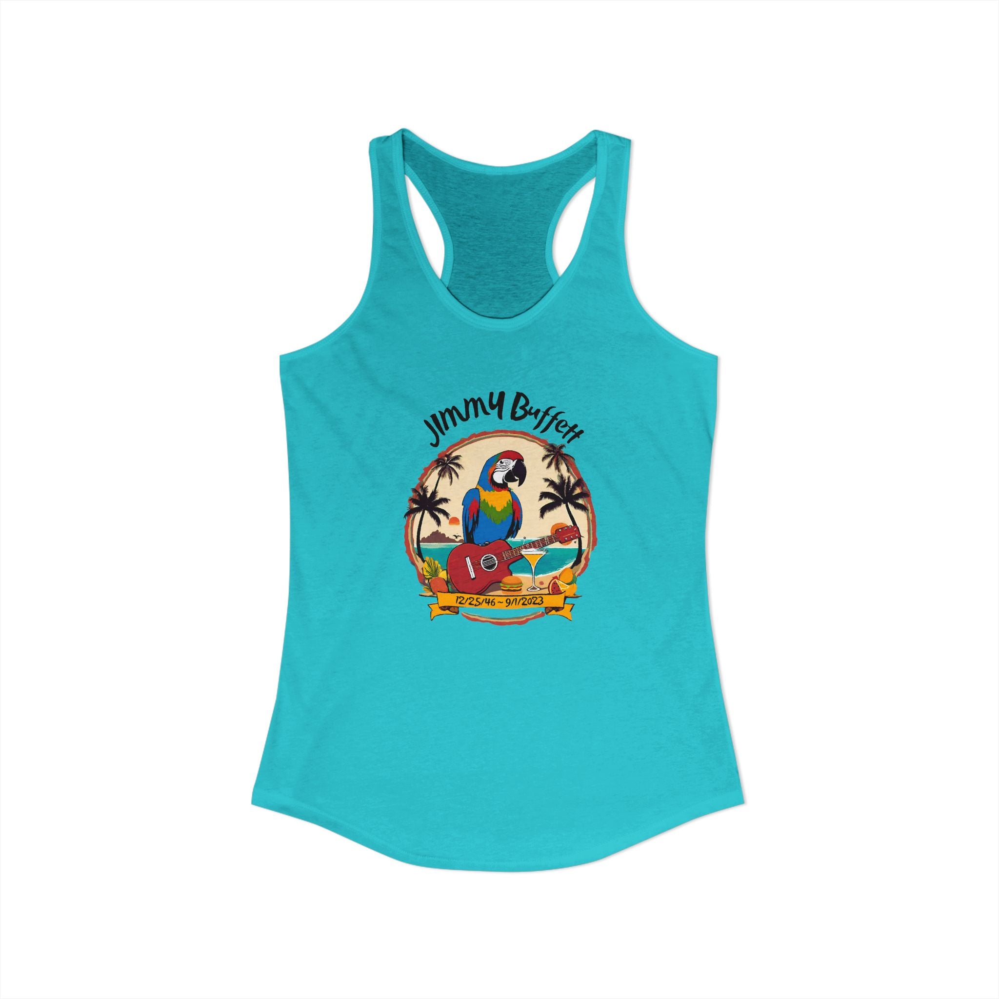 Jimmy Buffett Tribute Tank, Women's Ideal Racerback Tank