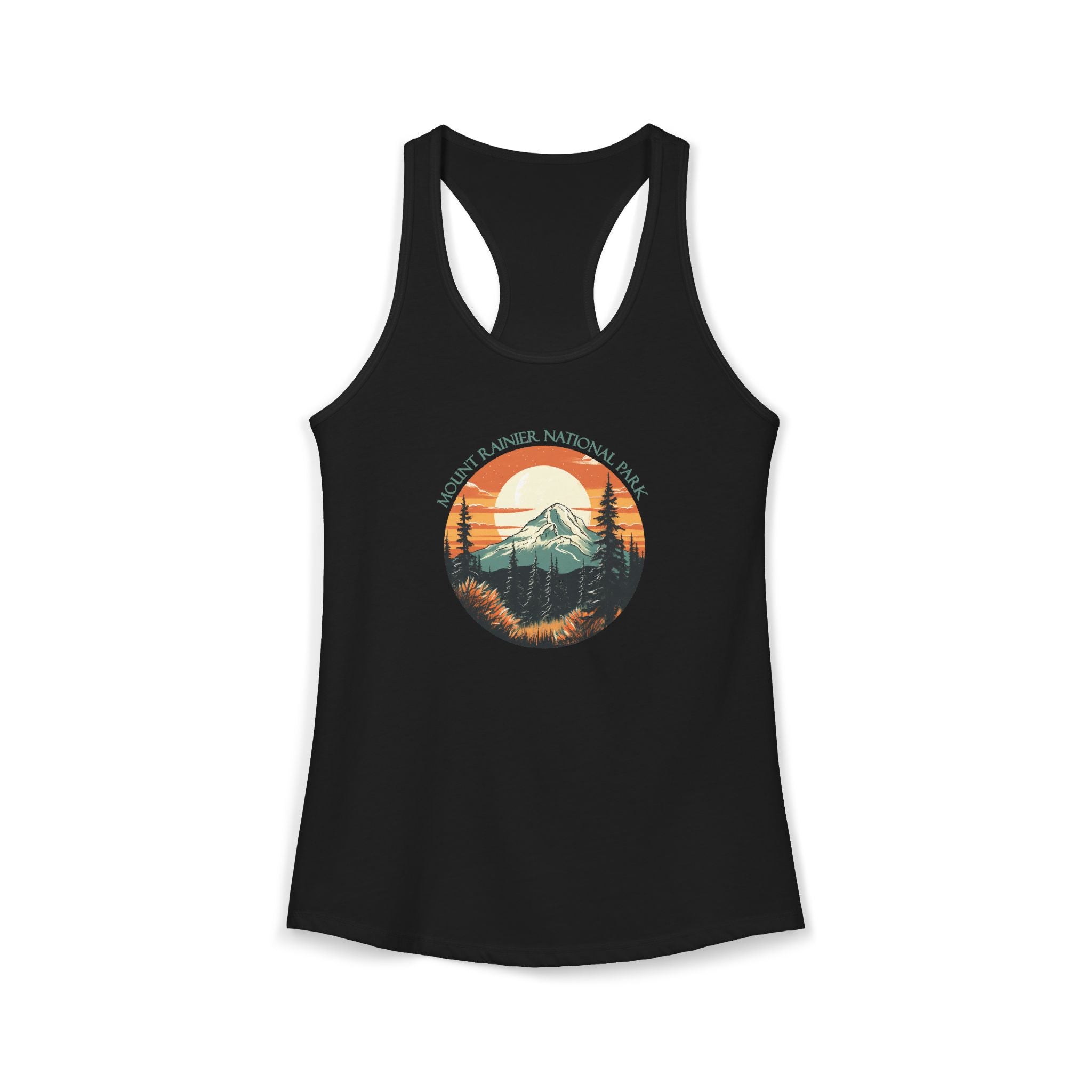 Mt Rainier,Women's Ideal Racerback Tank, 5 colors