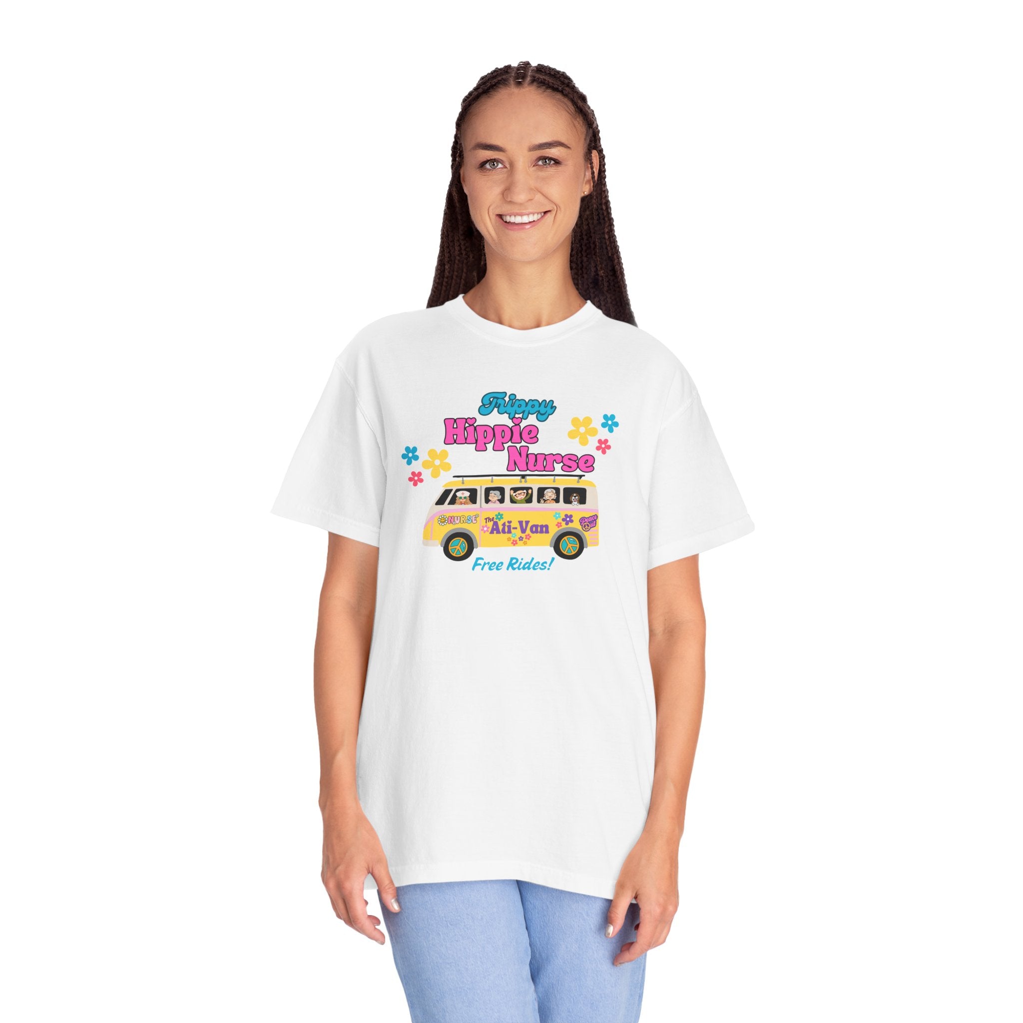 Funny Nurse T-Shirt, Ati-Van Ride, Unisex Tee, 100% Cotton, Nurse Gift, Soft Nurse T-Shirt