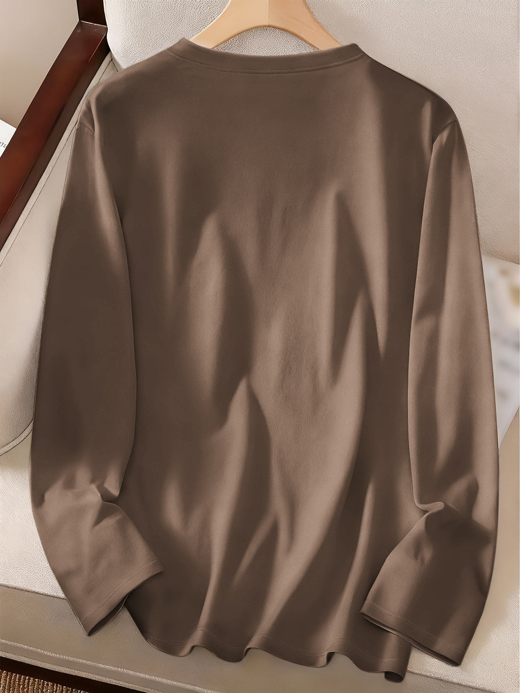 Thankful, Grateful, Blessed Long-Sleeve Stretch Shirt for Women