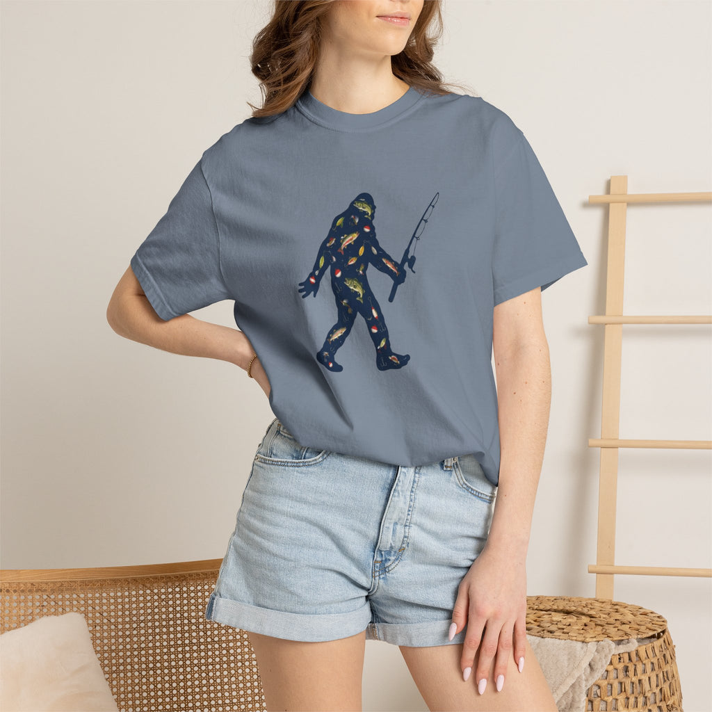 Bigfoot Fishing Father's Day T-Shirt,  Father's Day T-Shirt