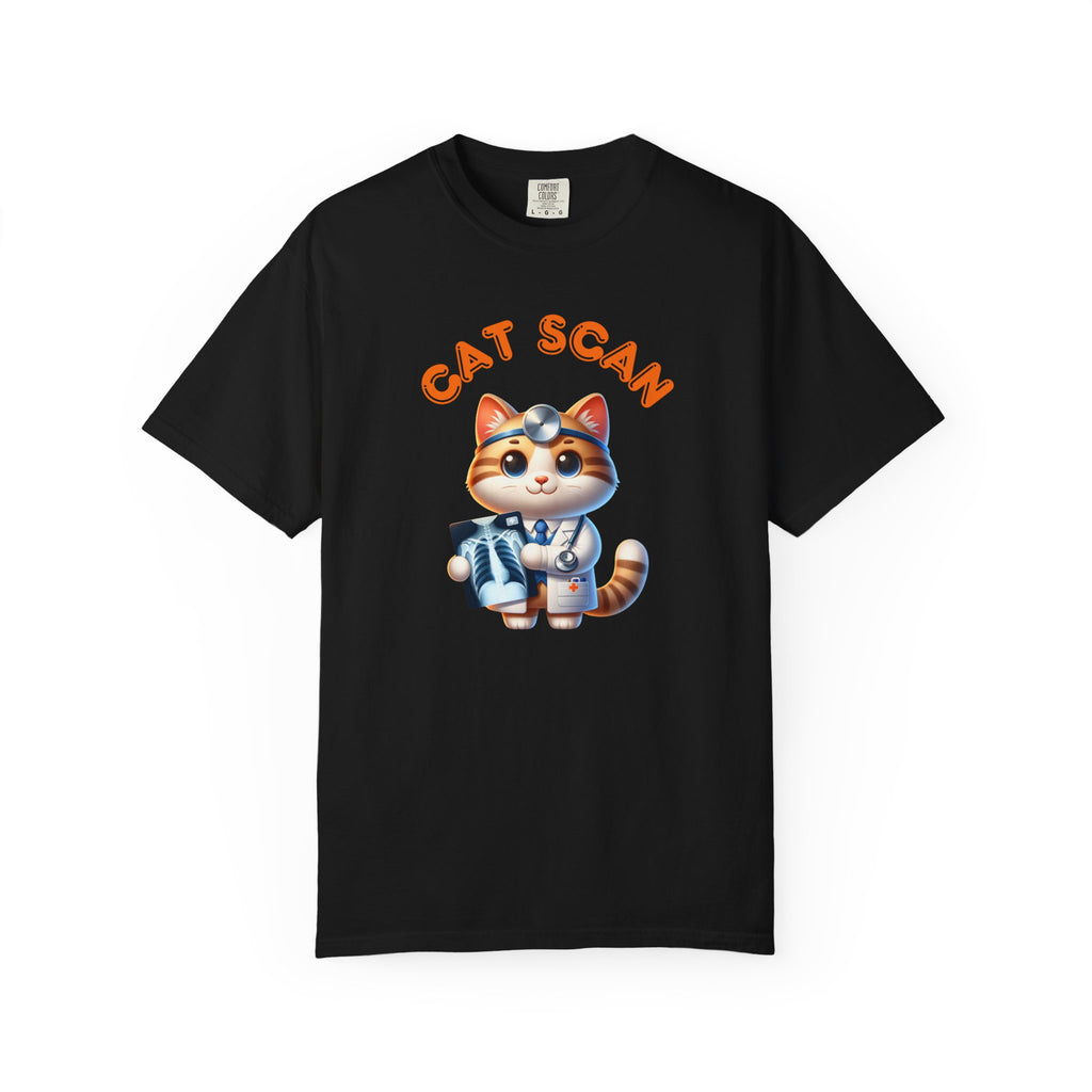 Cat Scan T-Shirt, Funny Cat Tee, Unisex Graphic Shirt, Cat Lover Gift, Animal X-Ray Tee