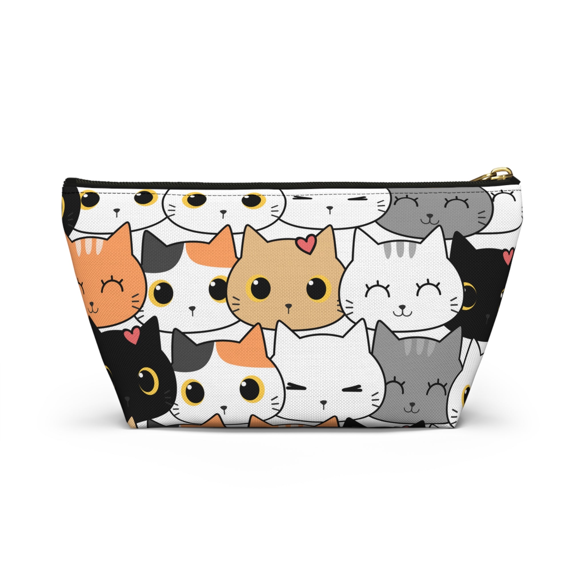 Cat Print, Travel Accessory Pouch, Make-up Bag