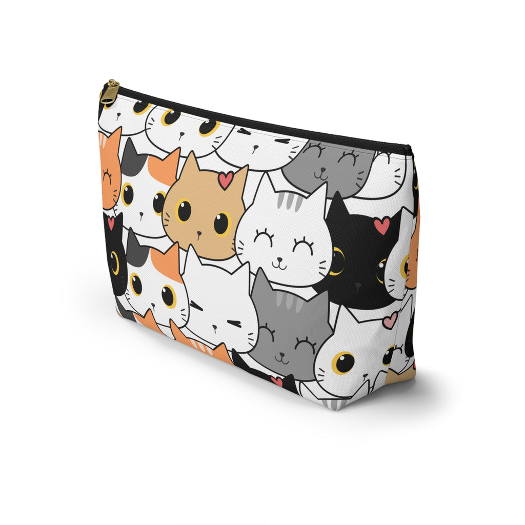 Cat Print, Travel Accessory Pouch, Make-up Bag