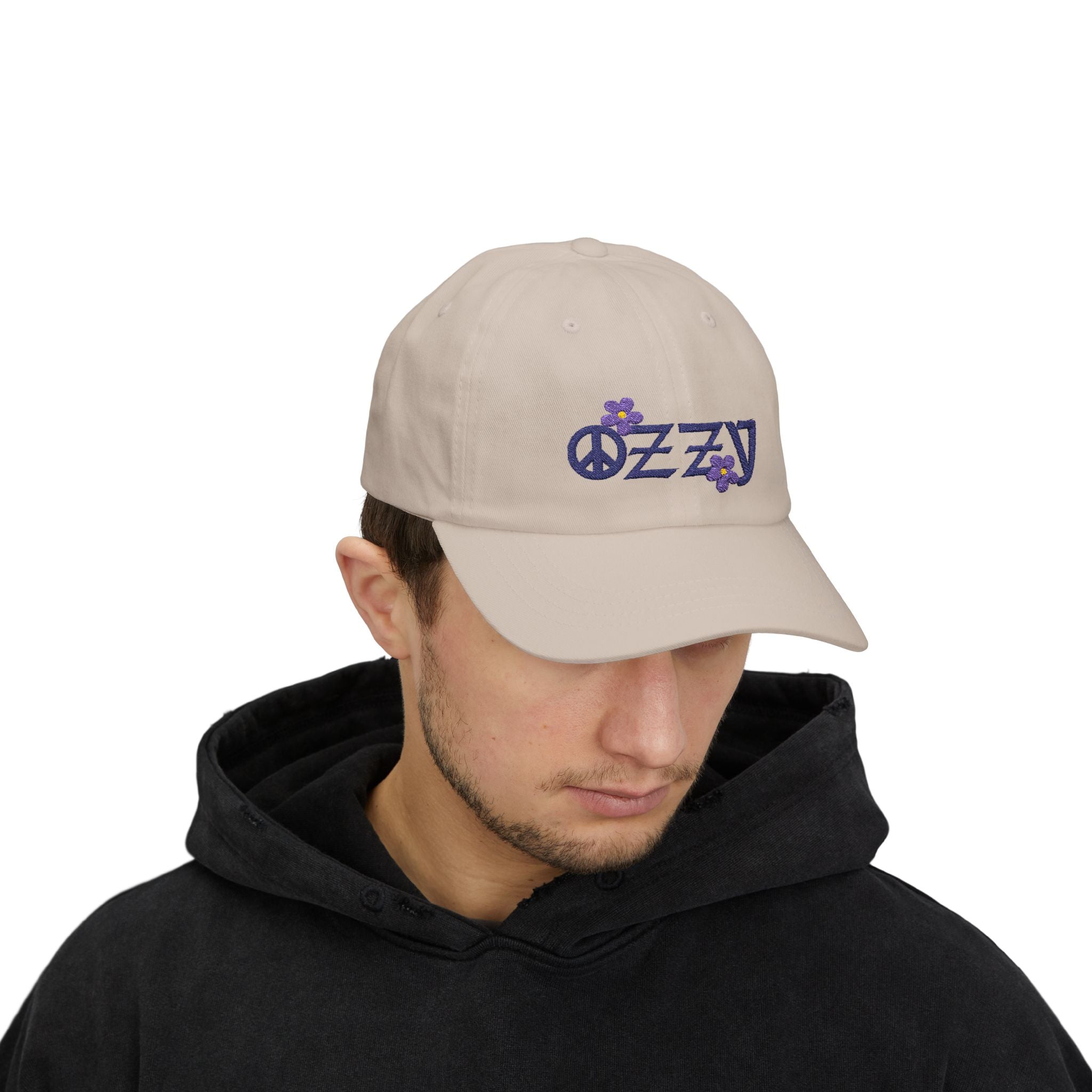 Embroidered Ozzy Memorial Flowers Cap, Ozzy Fan Hat, Ozzy Tribute, Unisex Classic Hat, Ozzy Memorial Flowers Baseball Cap, Tribute