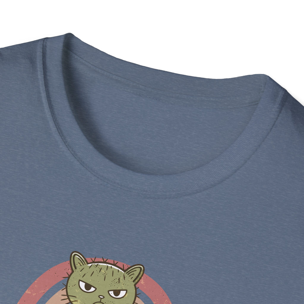 Cute Cat Cactus Unisex T-Shirt, Funny Cat Lover Gift, Plant Enthusiast Tee, Gift for Her, Quirky Humor Shirt, Summer Fashion
