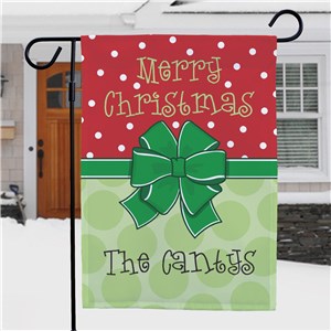 Bow Christmas Garden Flag
