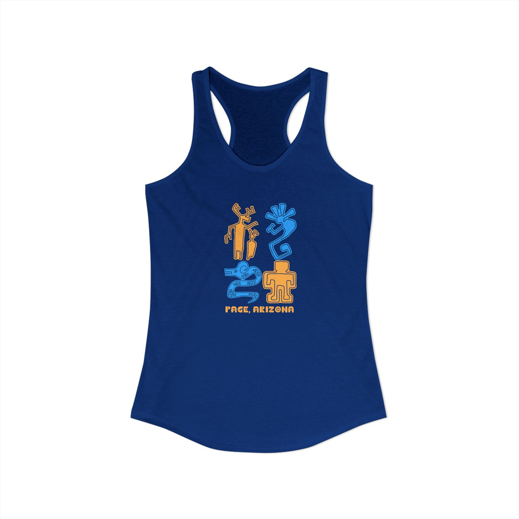 Arizona Petroglyphs, Women's Ideal Racerback Tank, 3 Colors