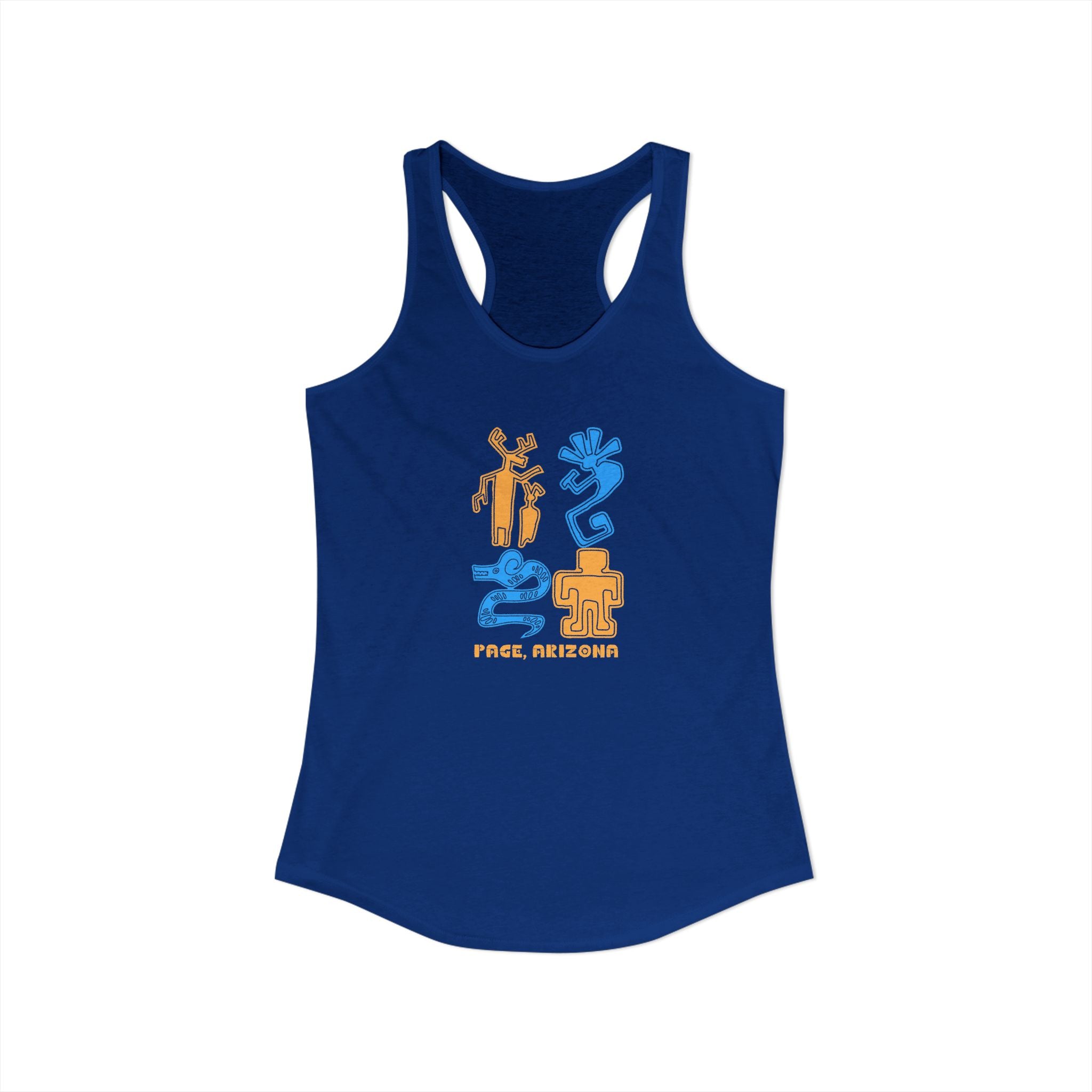 Arizona Petroglyphs, Women's Ideal Racerback Tank, 3 Colors