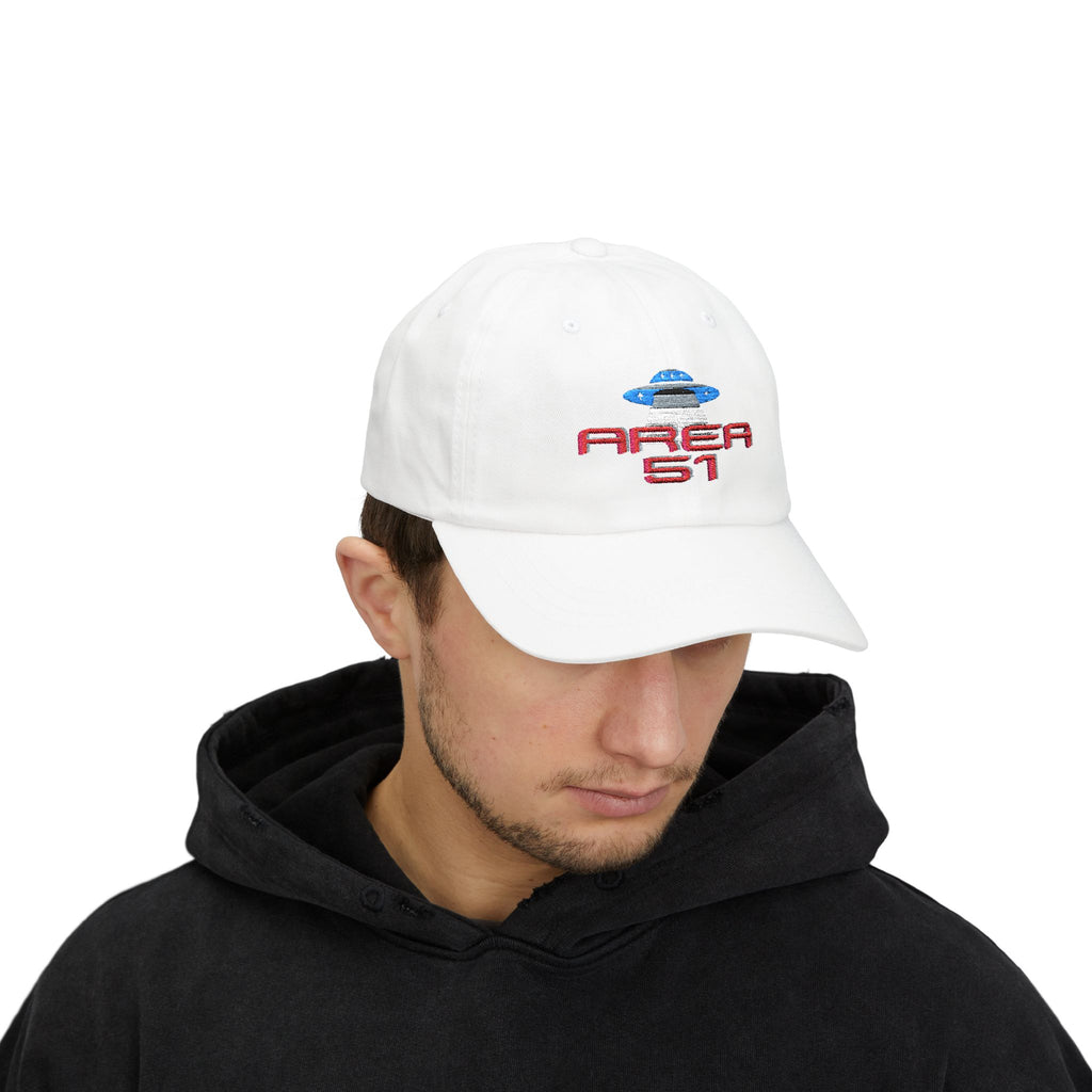 Embroidered Alien Cap, UFO Hat for UFO Hunters, Unisex Dad Hat, Area 51 Hat, Men's Women's Baseball Cap