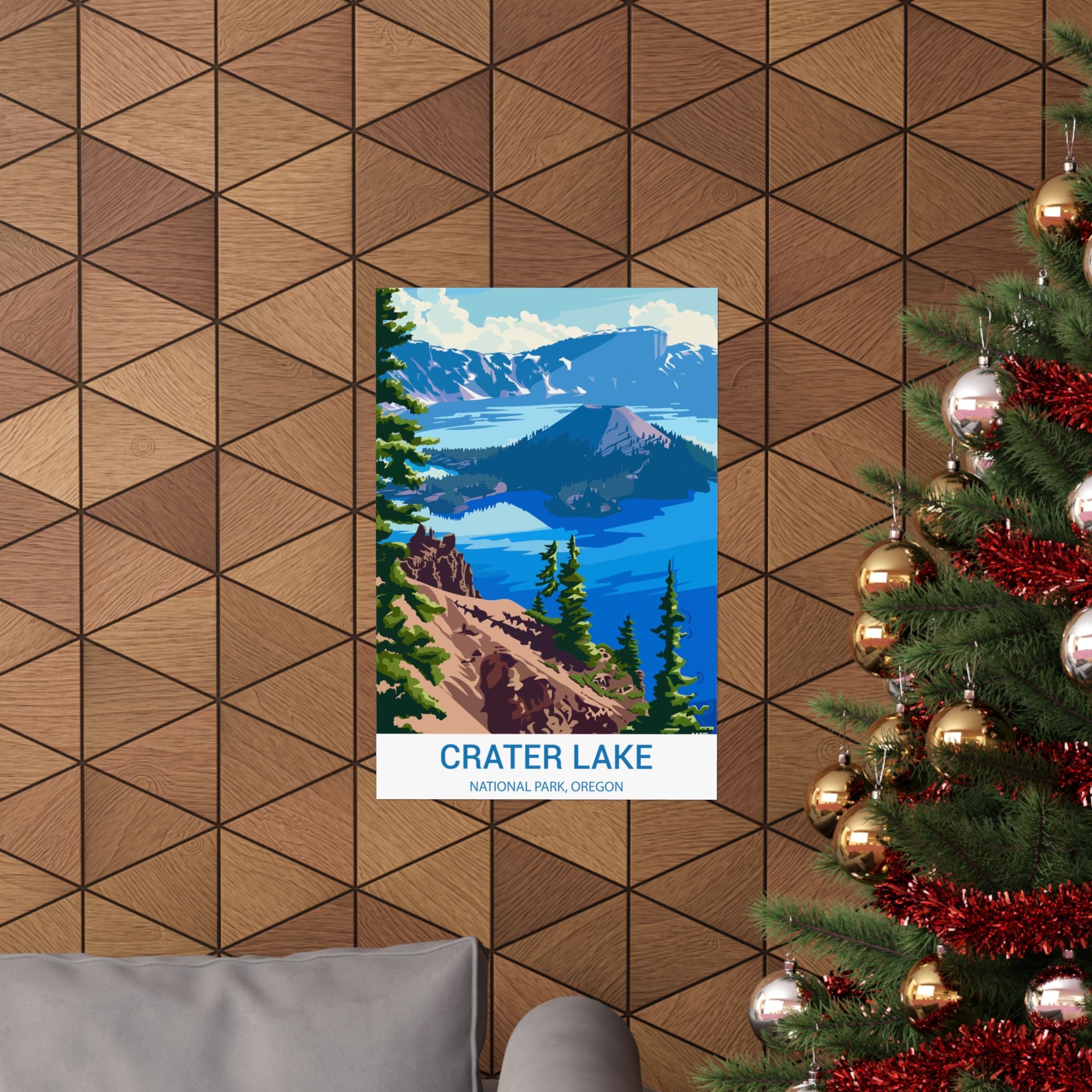 Crater Lake,  Matte Vertical Poster