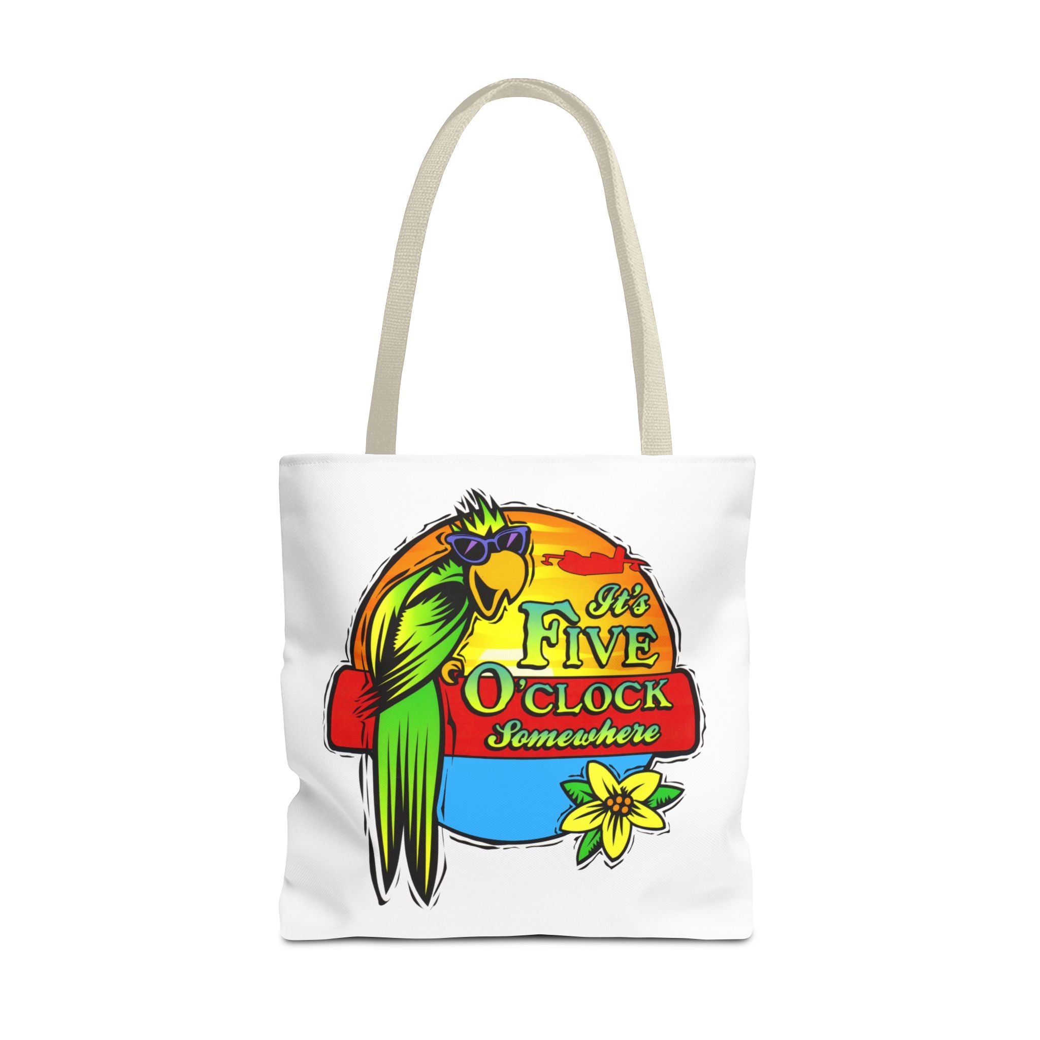 It's Five O'Clock Somewhere Tote Bag, Jimmy Buffett Tote Bag, 3 Sizes