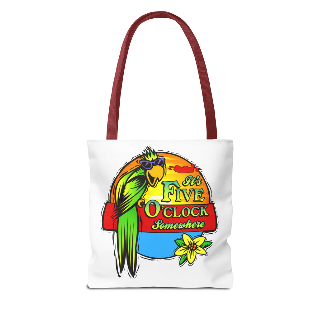 It's Five O'Clock Somewhere Tote Bag, Jimmy Buffett Tote Bag, 3 Sizes