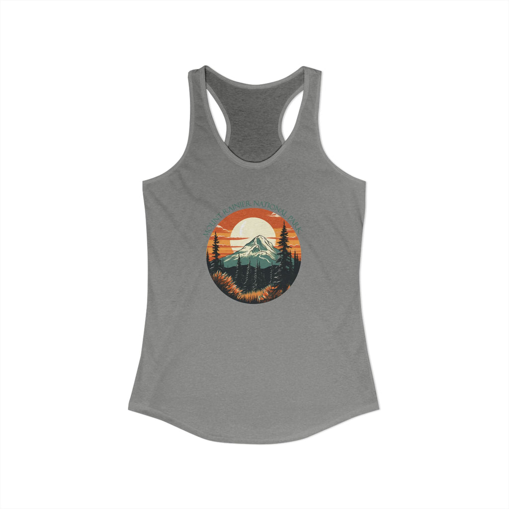 Mt Rainier,Women's Ideal Racerback Tank, 5 colors