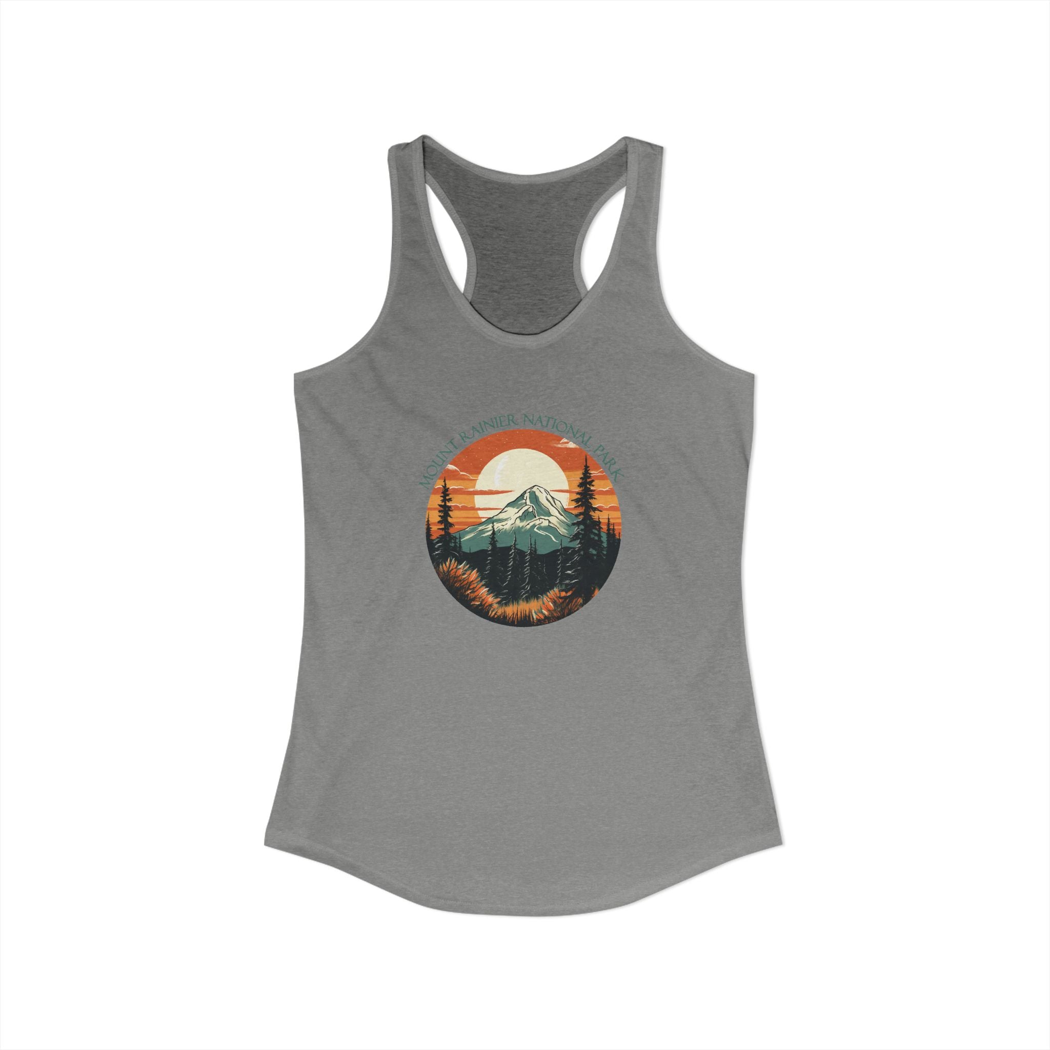 Mt Rainier,Women's Ideal Racerback Tank, 5 colors