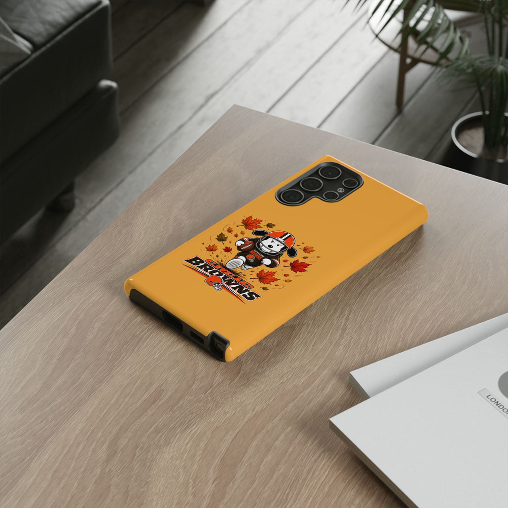 Cleveland Browns Fall Snoopy Touchdown Phone Case, 55 Sizes