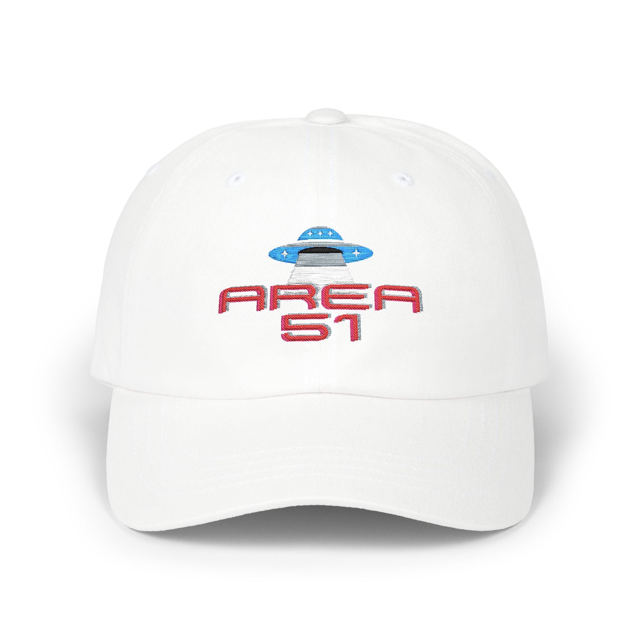 Embroidered Alien Cap, UFO Hat for UFO Hunters, Unisex Dad Hat, Area 51 Hat, Men's Women's Baseball Cap