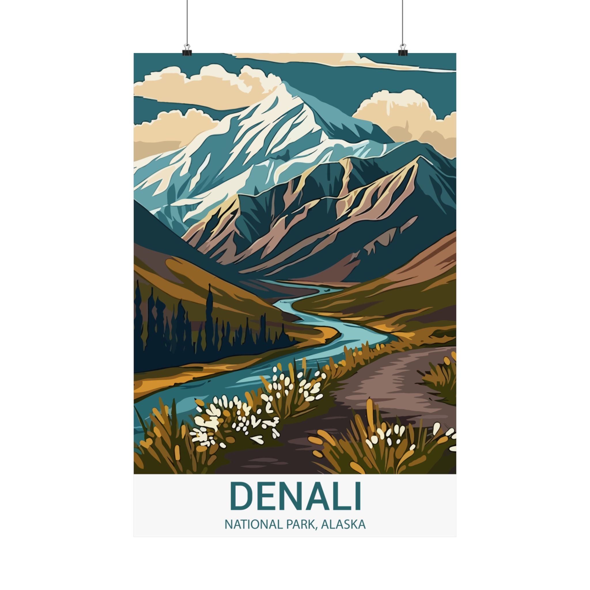 Denali,  Matte Vertical Poster