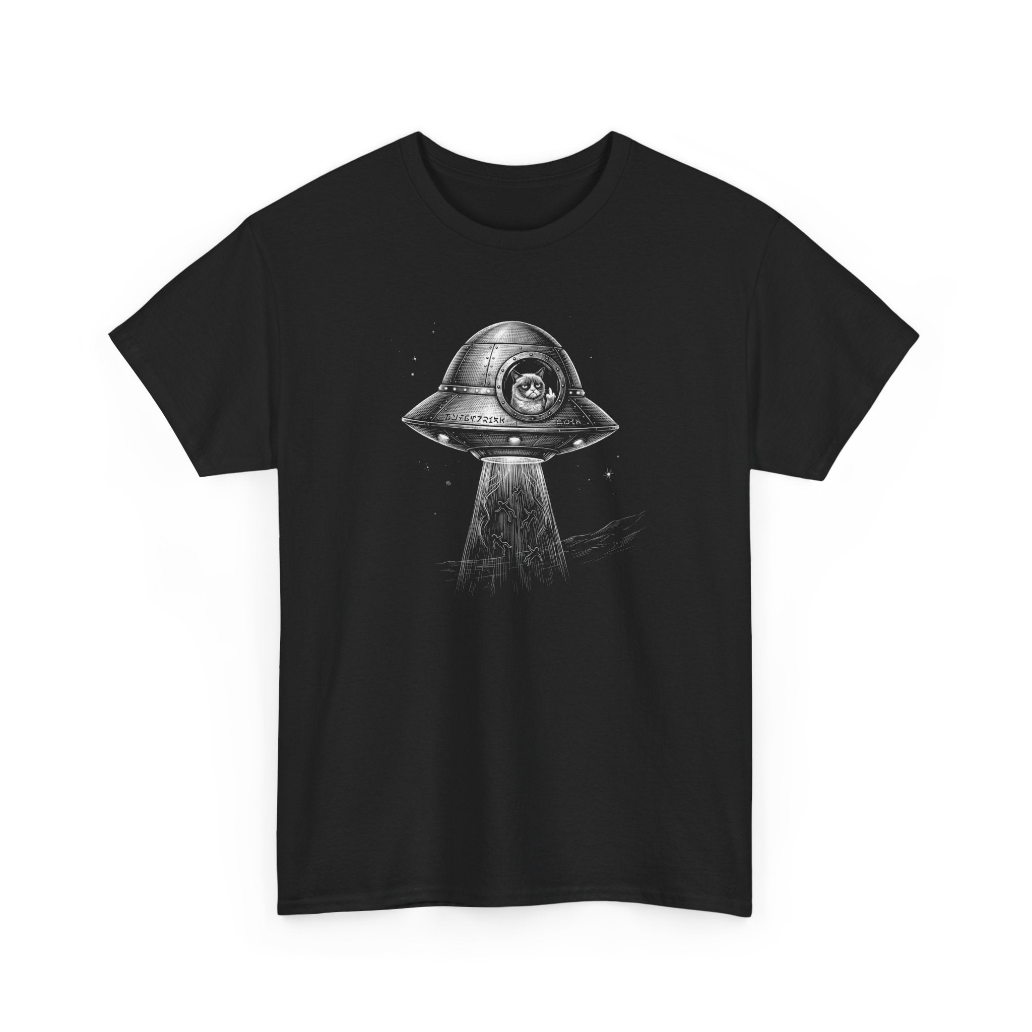 Cat UFO T-Shirt — UFO Graphic Tee for Cat Lovers