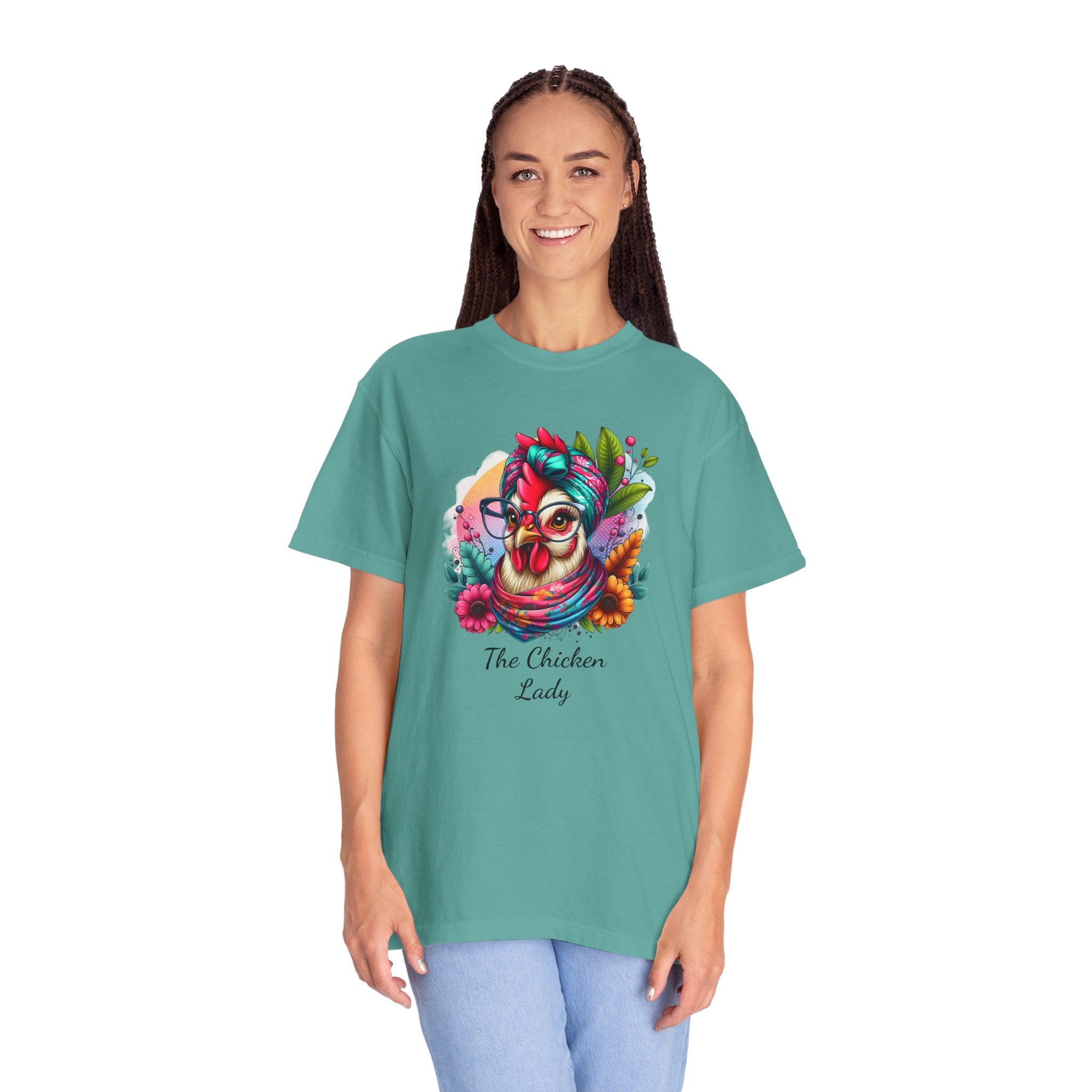 Personalized Chicken Lady T-shirt, Pet Chicken T-Shirt, Backyard Chickens