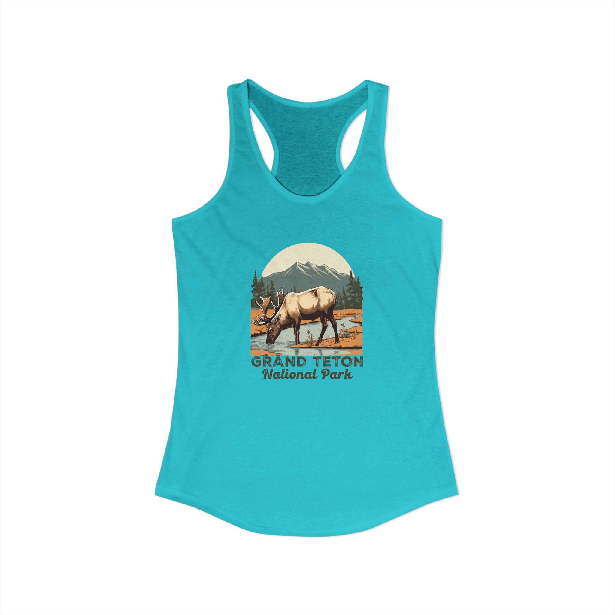 Grand Teton National Park, Women's Ideal Racerback Tank