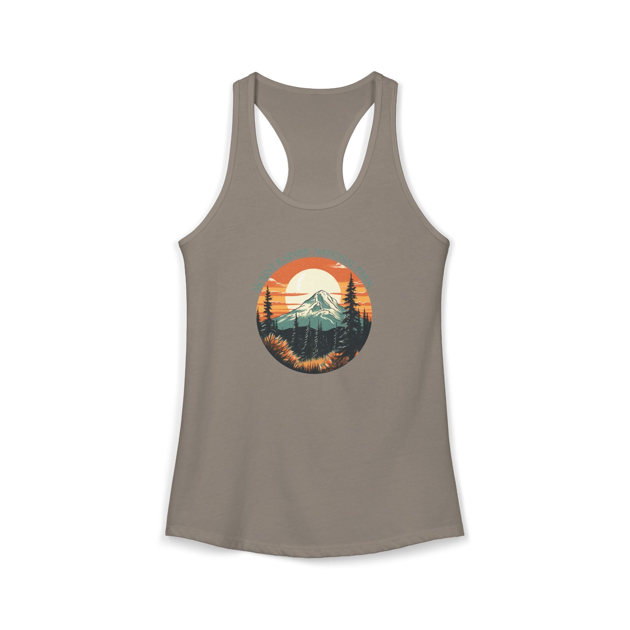 Mt Rainier,Women's Ideal Racerback Tank, 5 colors