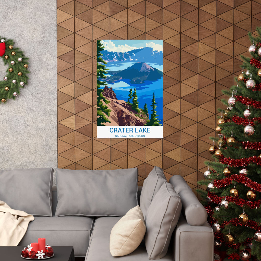 Crater Lake,  Matte Vertical Poster