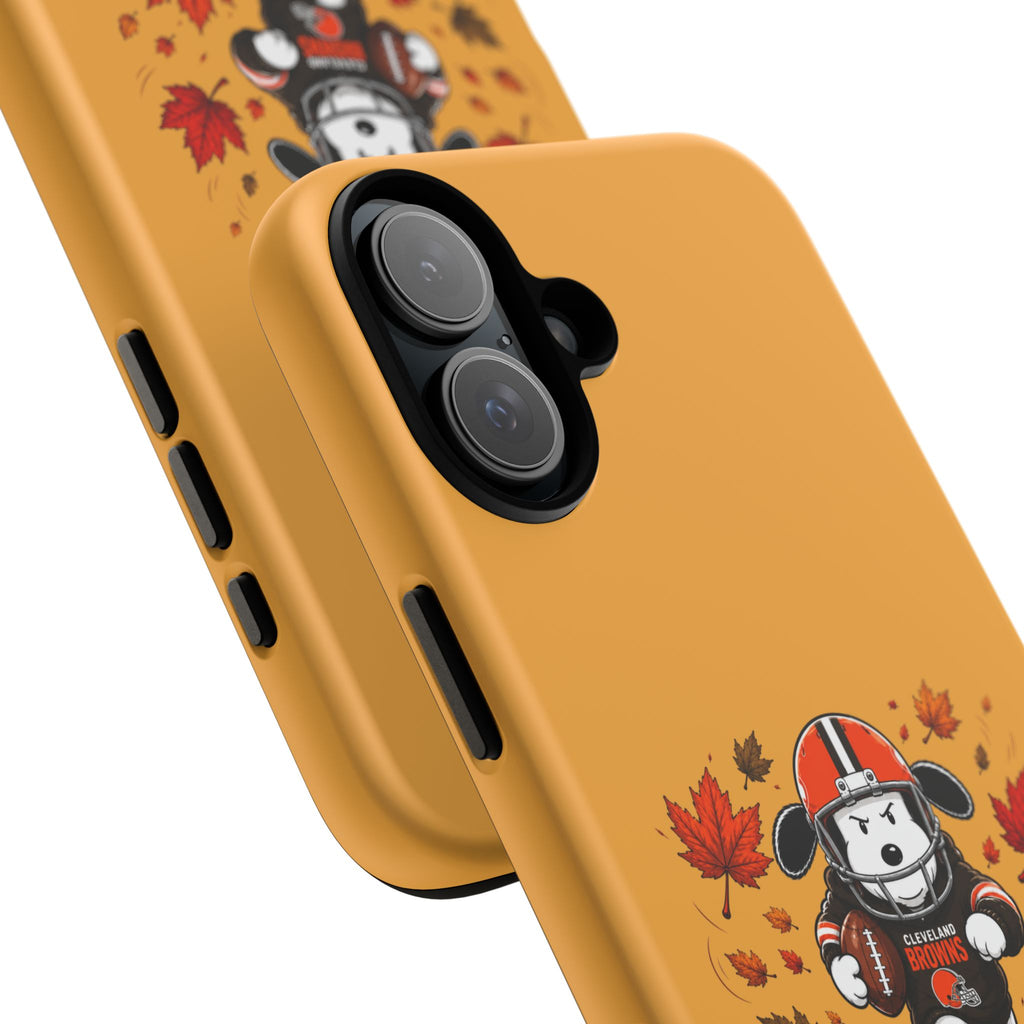 Cleveland Browns Fall Snoopy Touchdown Phone Case, 55 Sizes