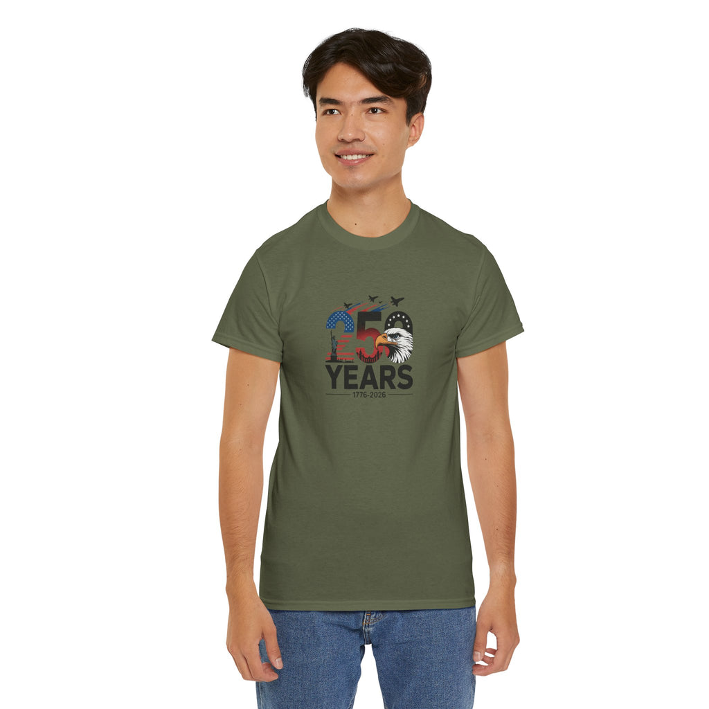 250 Year 4th of July Anniversary Tee — Patriotic Independence Day T-Shirt