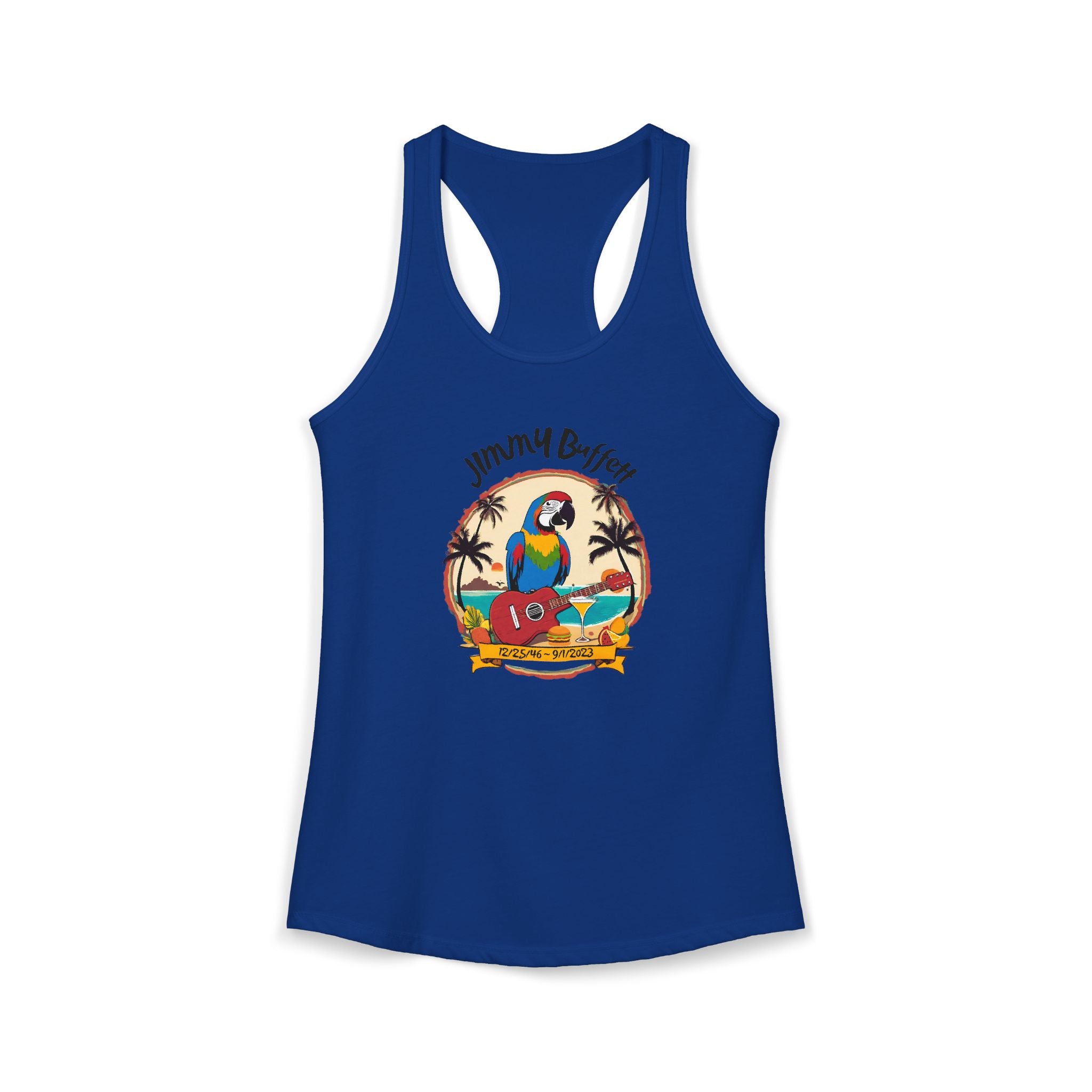 Jimmy Buffett Tribute Tank, Women's Ideal Racerback Tank