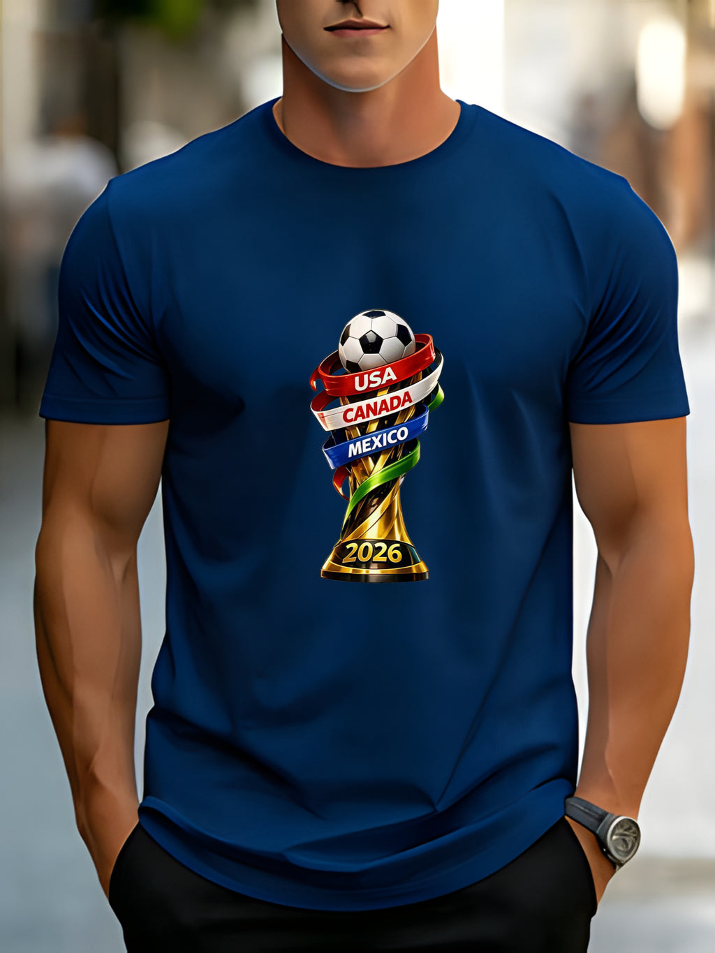 World Cup Soccer Trophy T-Shirt, Men's Soccer Shirt