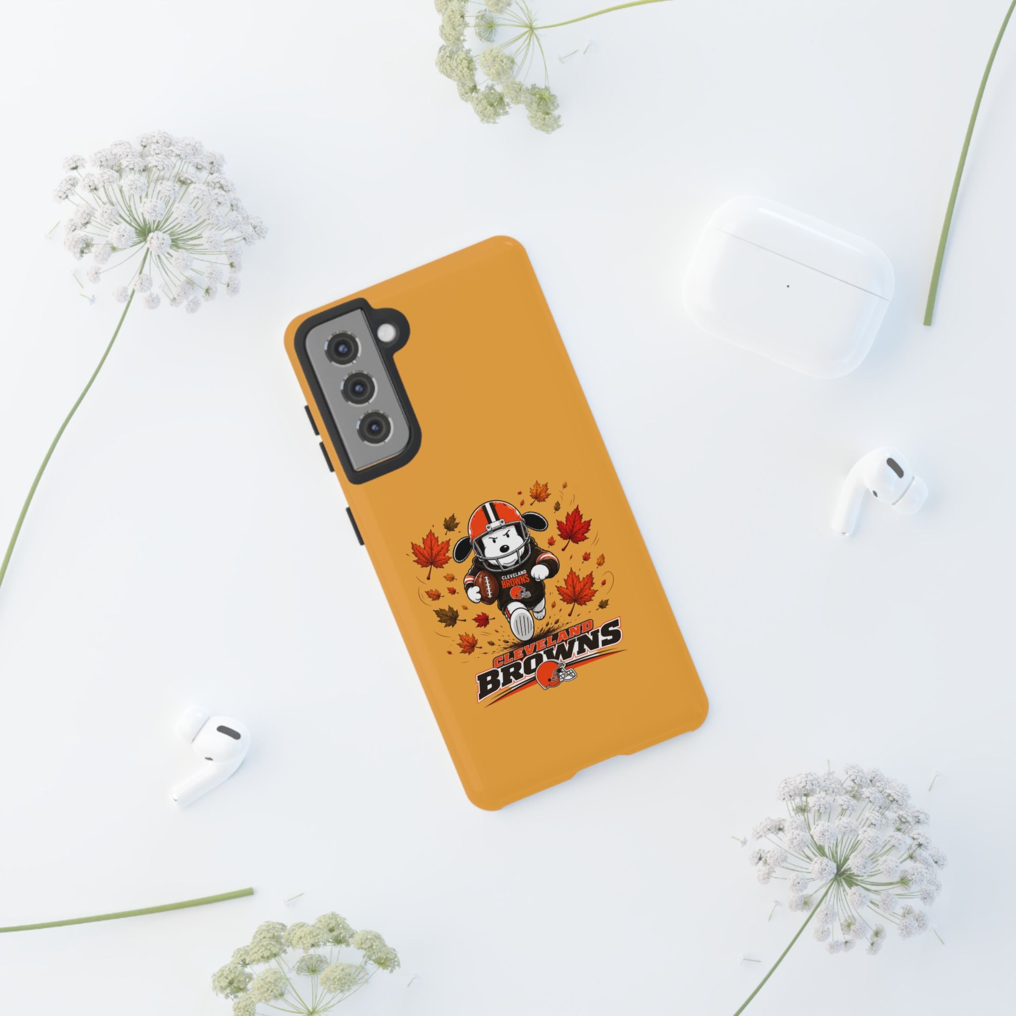Cleveland Browns Fall Snoopy Touchdown Phone Case, 55 Sizes