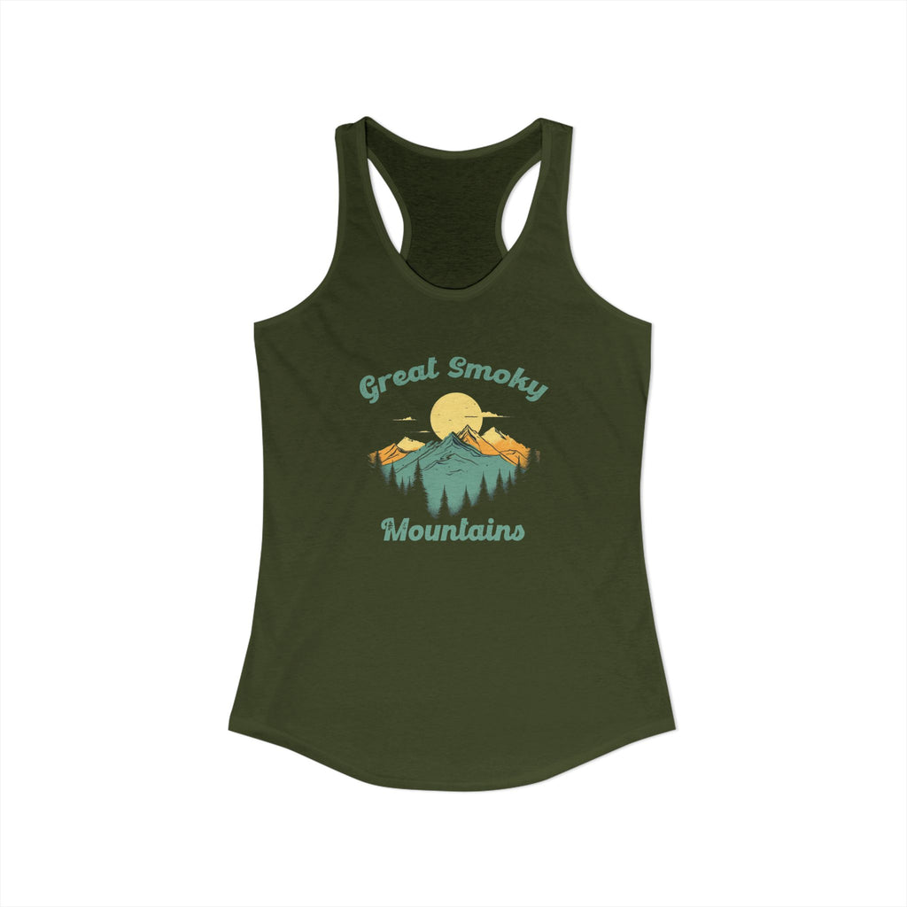 Smoky Mountains, Women's Ideal Racerback Tank