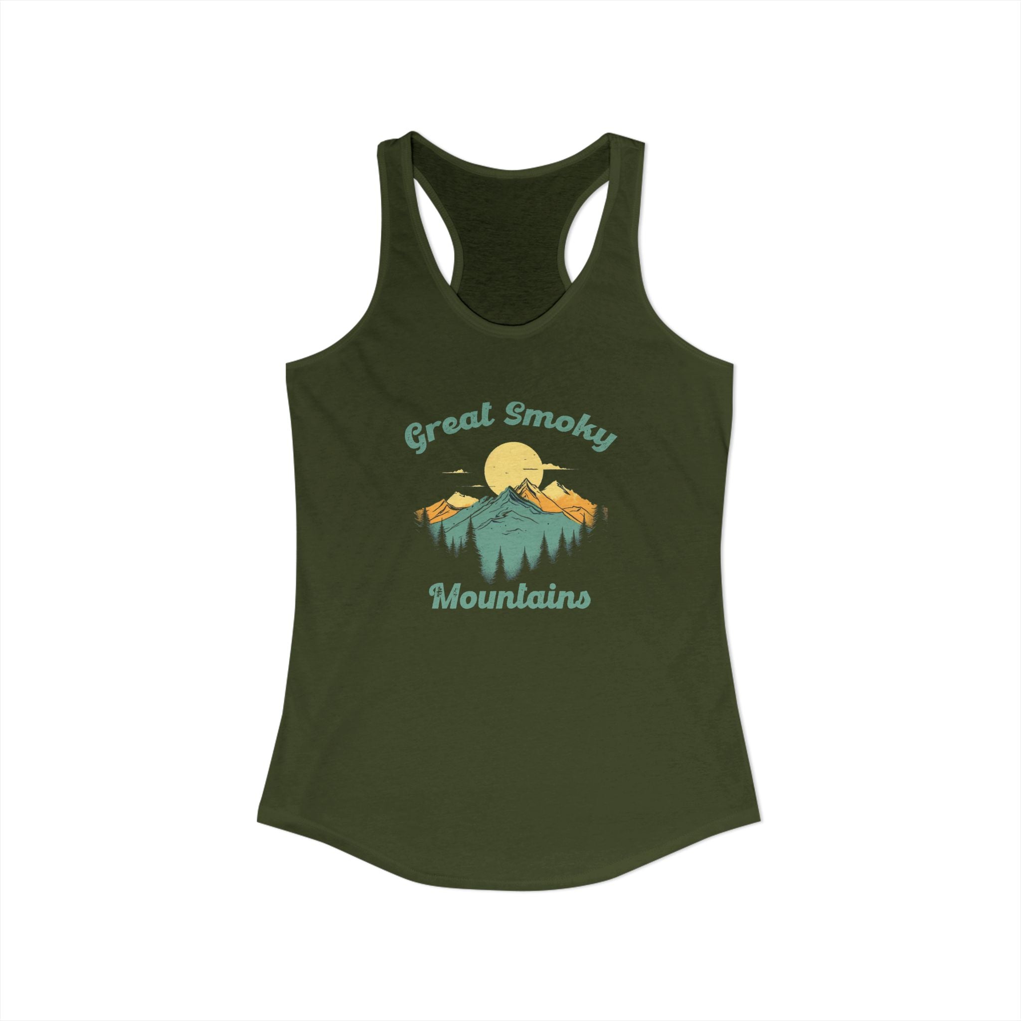 Smoky Mountains, Women's Ideal Racerback Tank